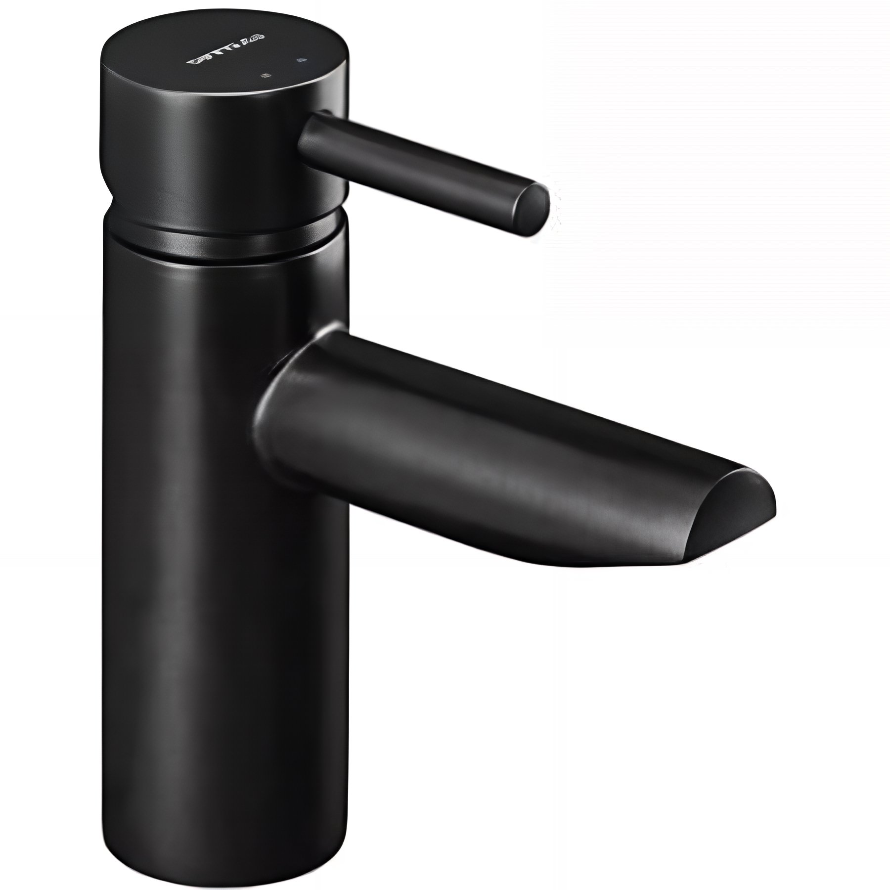 Mitigeur pour lavabo ou vasque SANINDUSA New Icone noir mat livré avec fixation et 2 flexibles