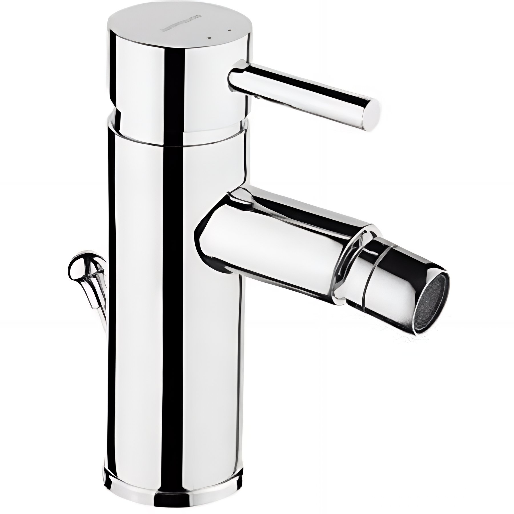 Mitigeur pour bidet à mousseur orientable SANINDUSA Alfa New Icone chromé livré avec vidage à tirette