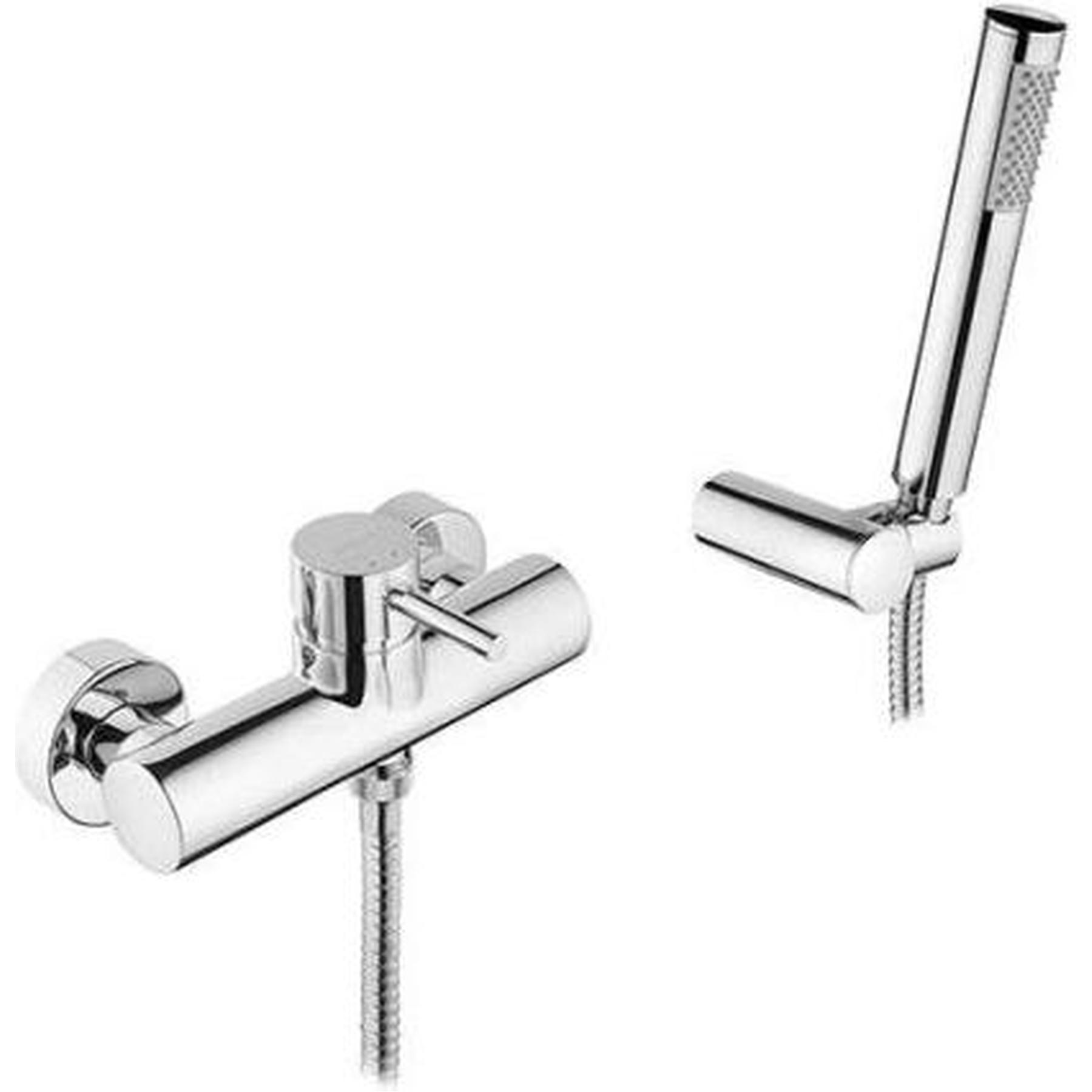 Mitigeur douche Master Gamme PRO SANINDUSA 40 avec douchette, support douchette et flexible chrome  