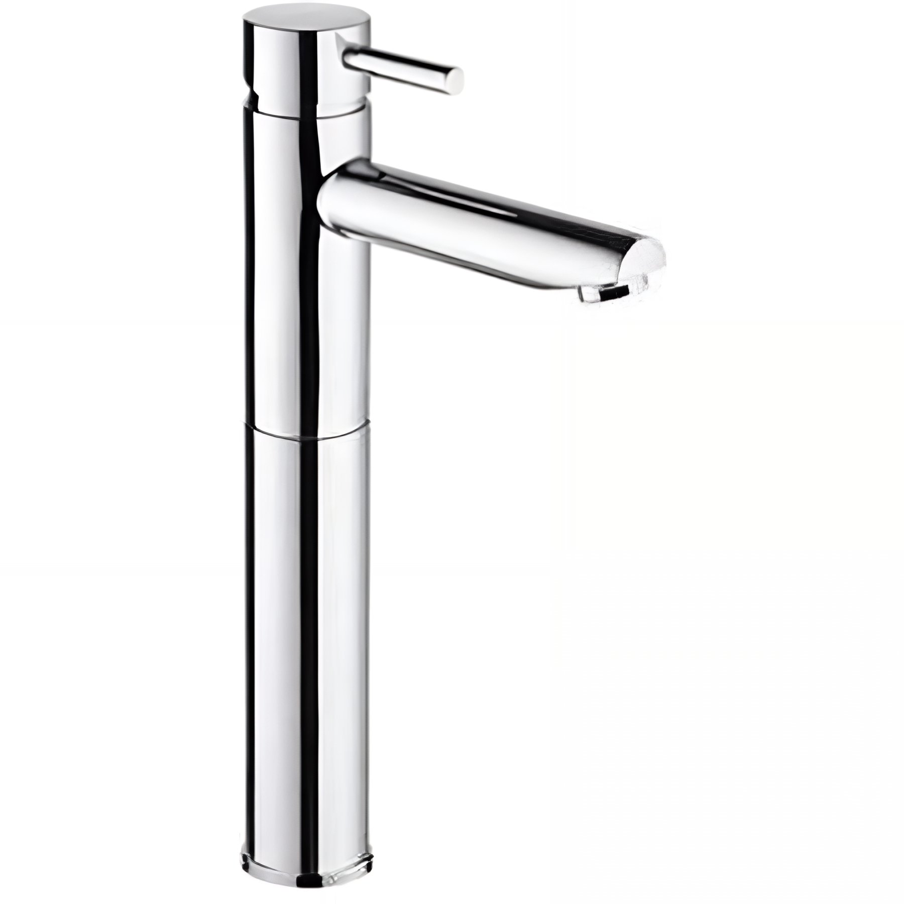 Mitigeur pour lavabo ou vasque SANINDUSA corps haut pour pose sur plan New Icone allonge sans vidage couleur noir