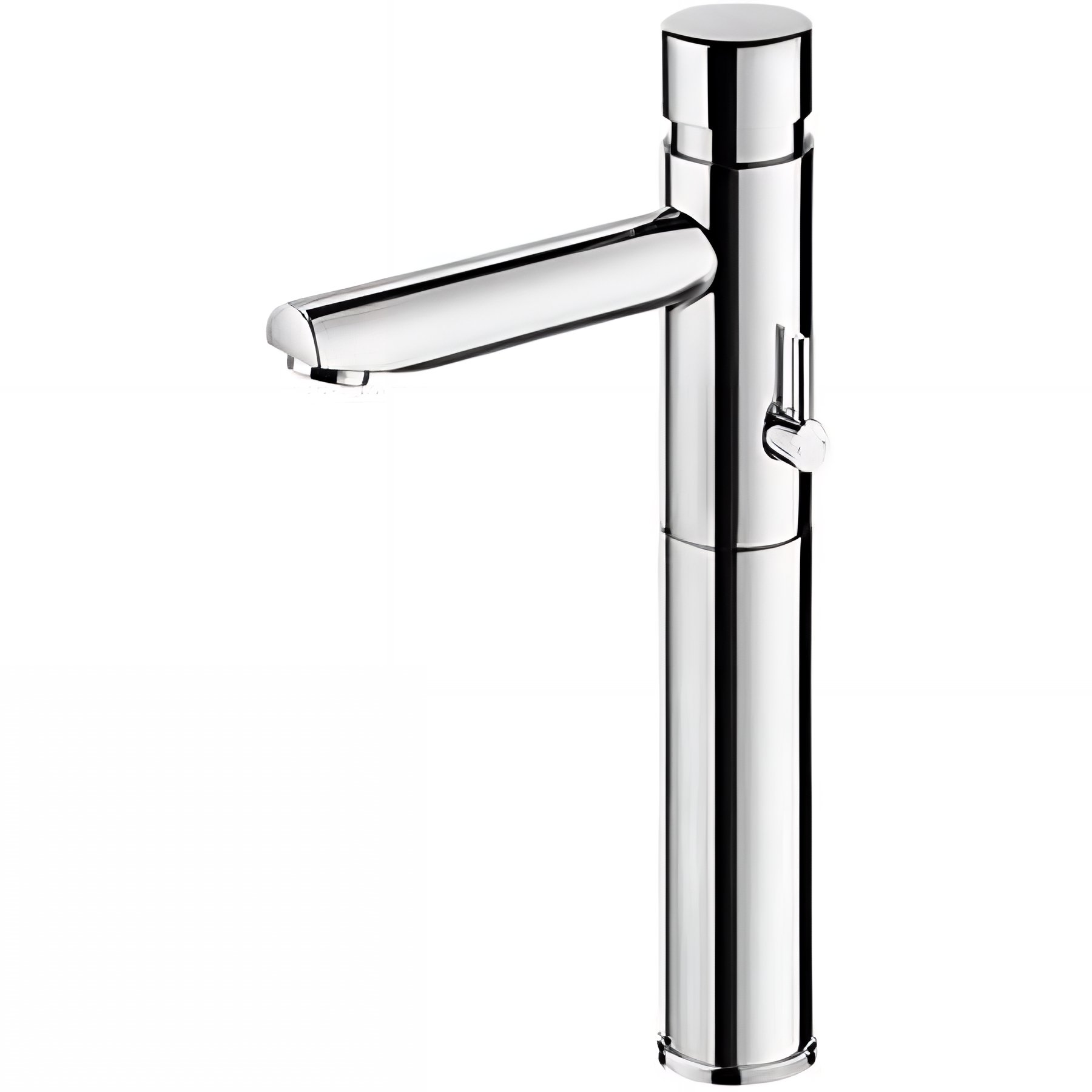 Mitigeur à poussoir temporisé pour lavabo ou vasque corps haut pose sur plan SANINDUSA New Icone chromé