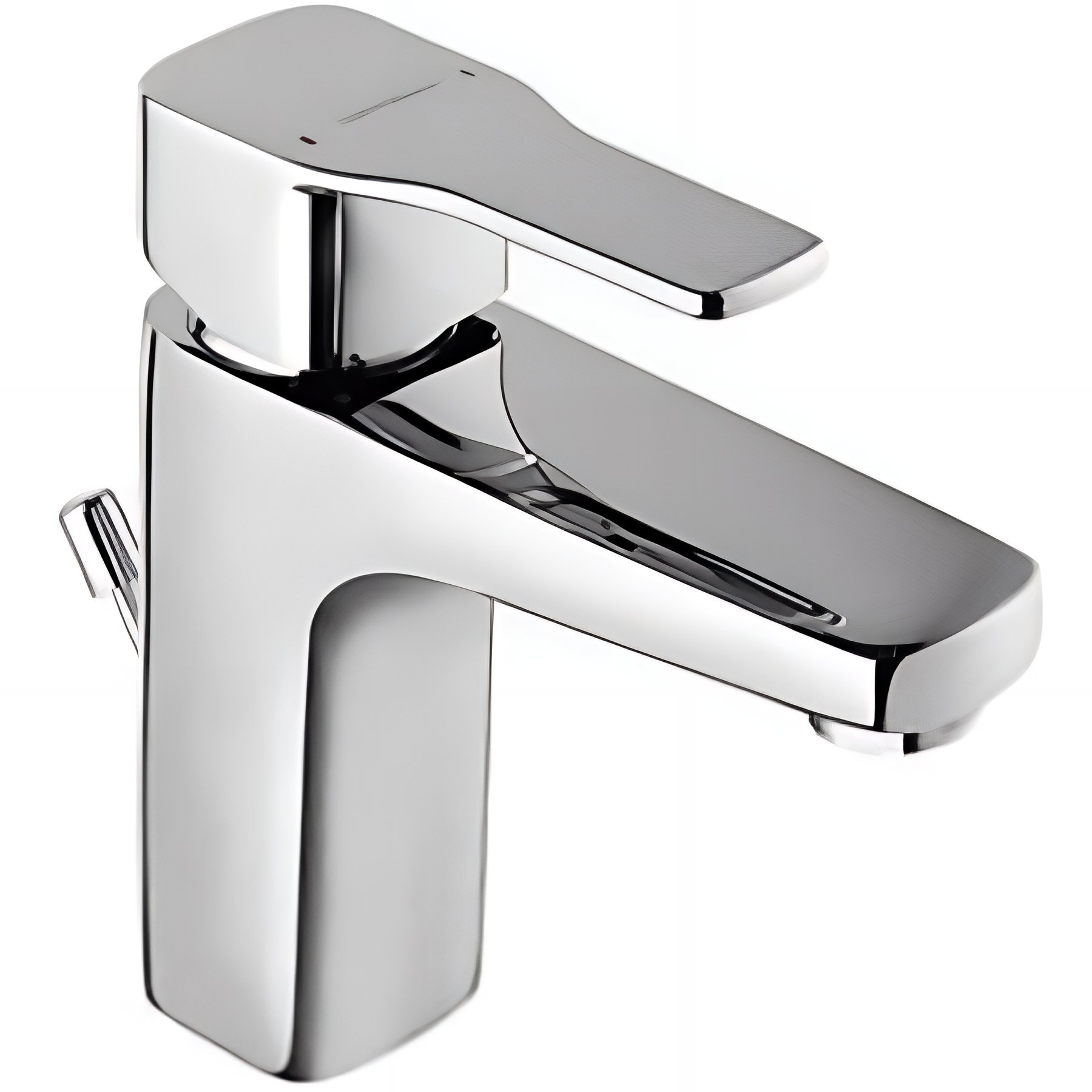 Mitigeur pour lavabo limiteur de débit et mode Écospot SANINDUSA Advance chromé livré avec vidage à tirette