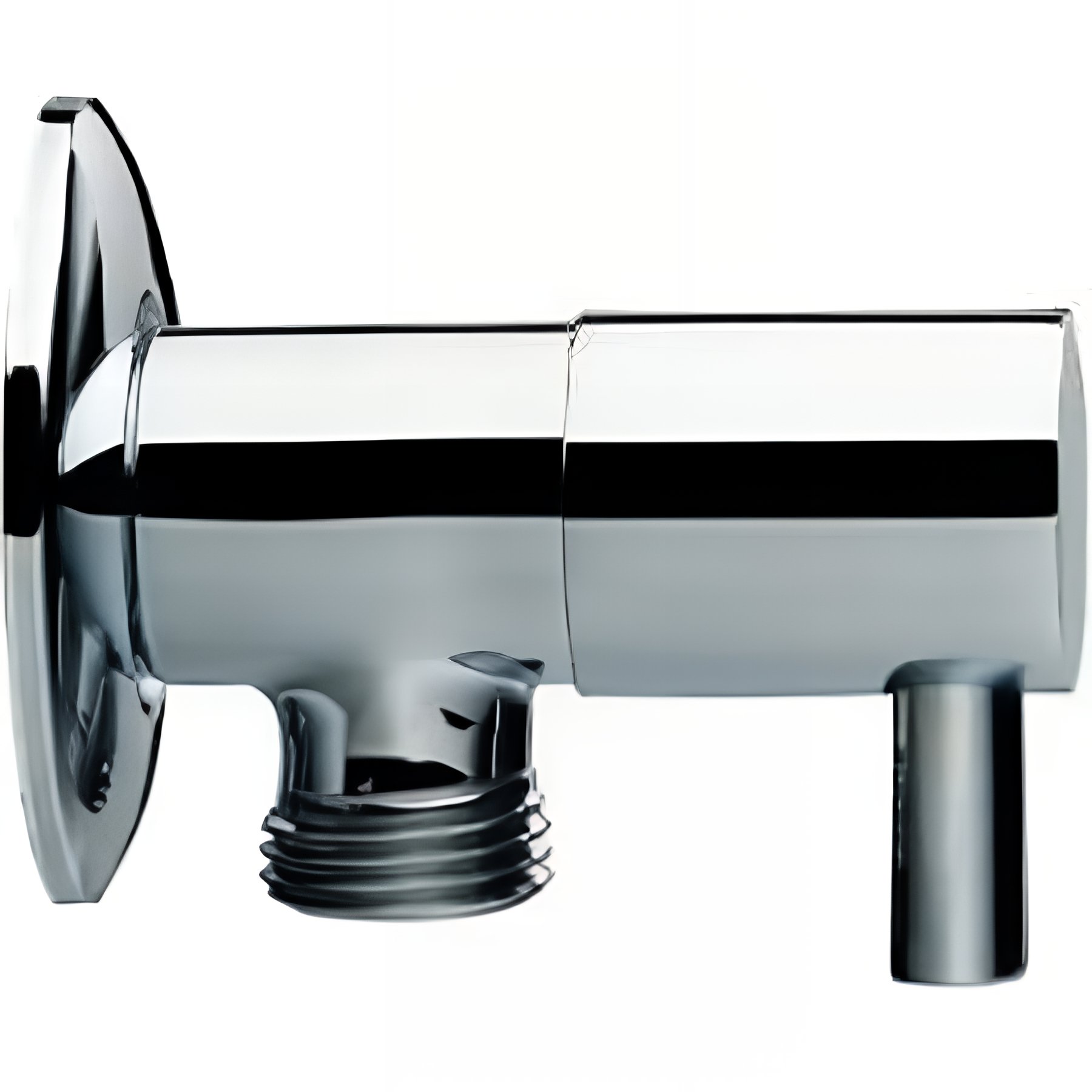 Robinet équerre 1/2x1/2 tube chrome