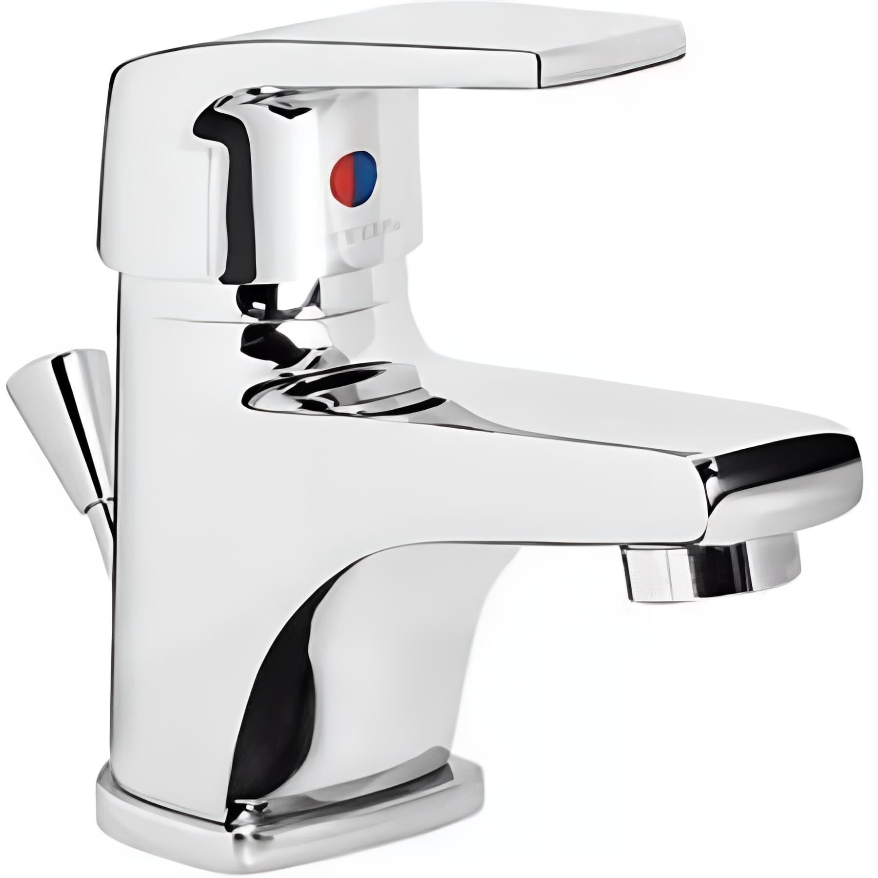 Mitigeur pour lavabo ou vasque SANINDUSA Easy chromé livré avec 2 flexibles et son vidage à tirette