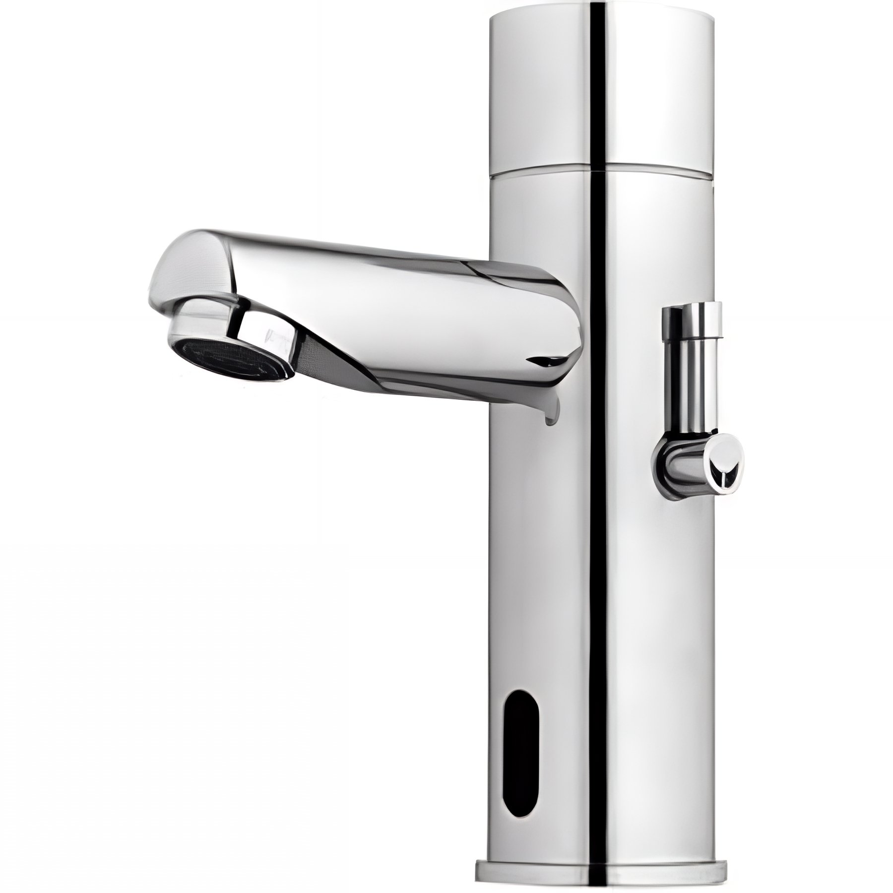 Mitigeur automatique sans contact a détection infrarouge pour lavabo ou vasque SANINDUSA Basic chromé fonctionne sur transformateur 9V inclus