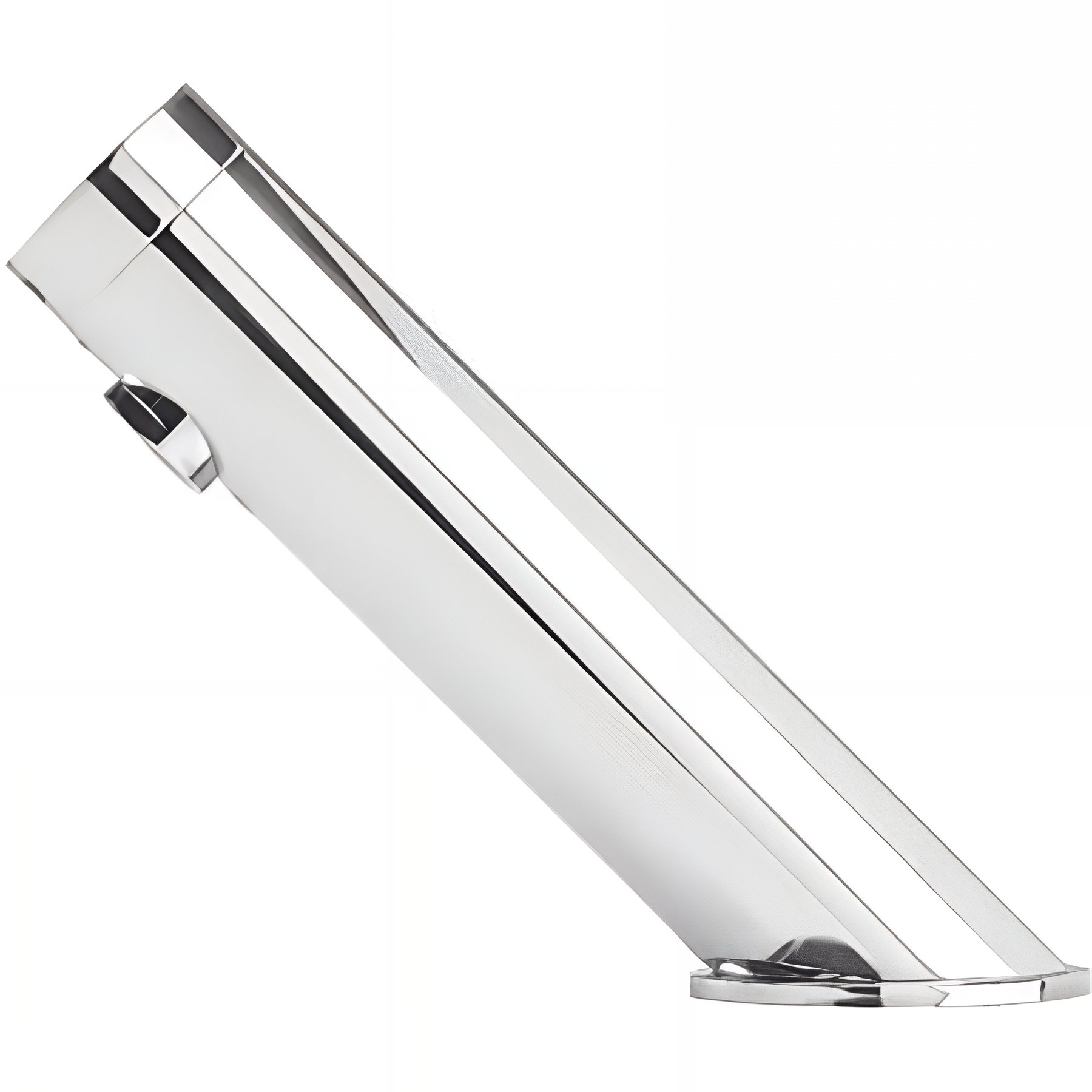 Robinet 1 eau automatique sans contact a détection infrarouge incliné à 45° pour lavabo ou vasque SANINDUSA Bio chromé fonctionne avec pile 9V