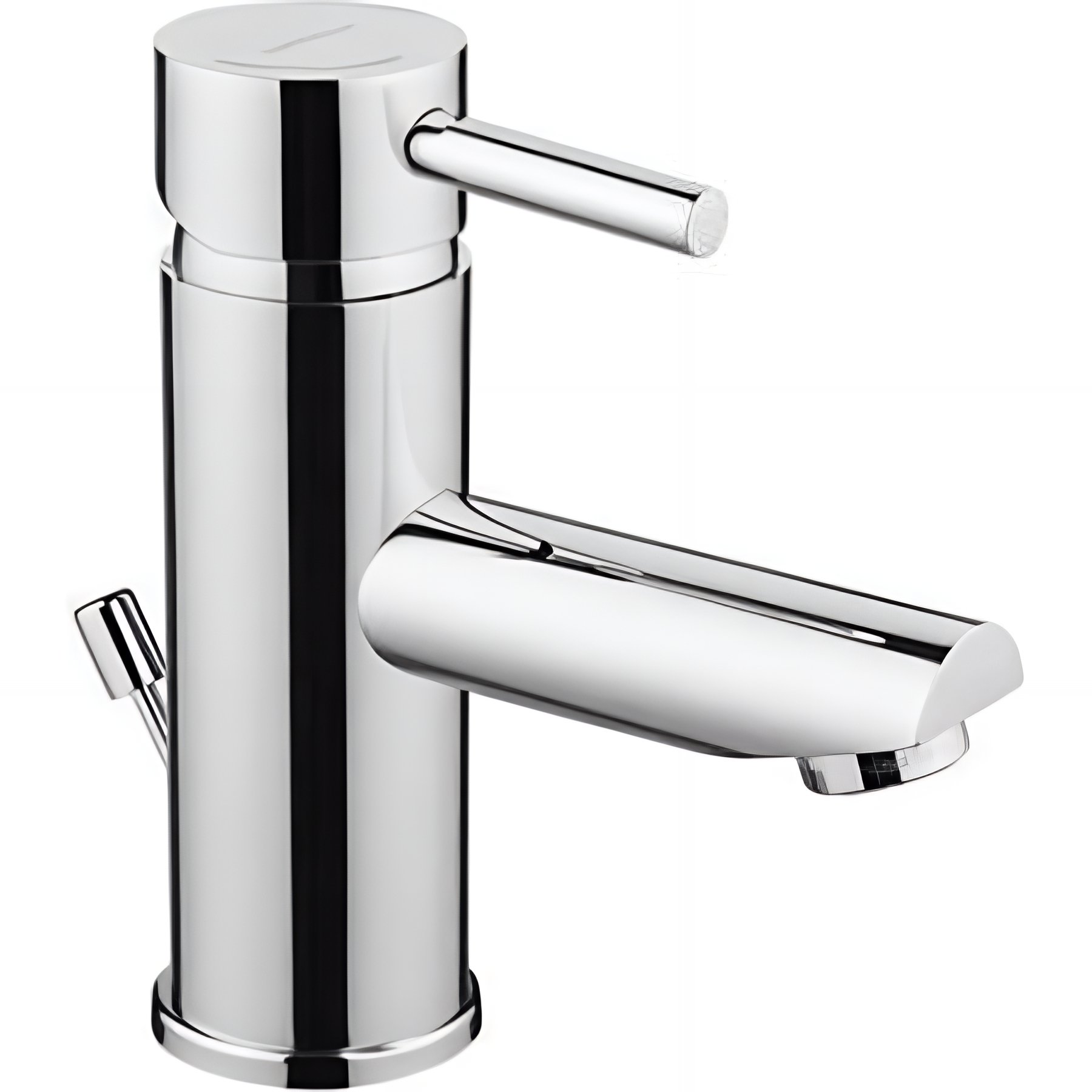 Mitigeur pour lavabo ou vasque SANINDUSA Icone chromé système Cold Open livré avec fixation 2 flexibles et son vidage à tirette