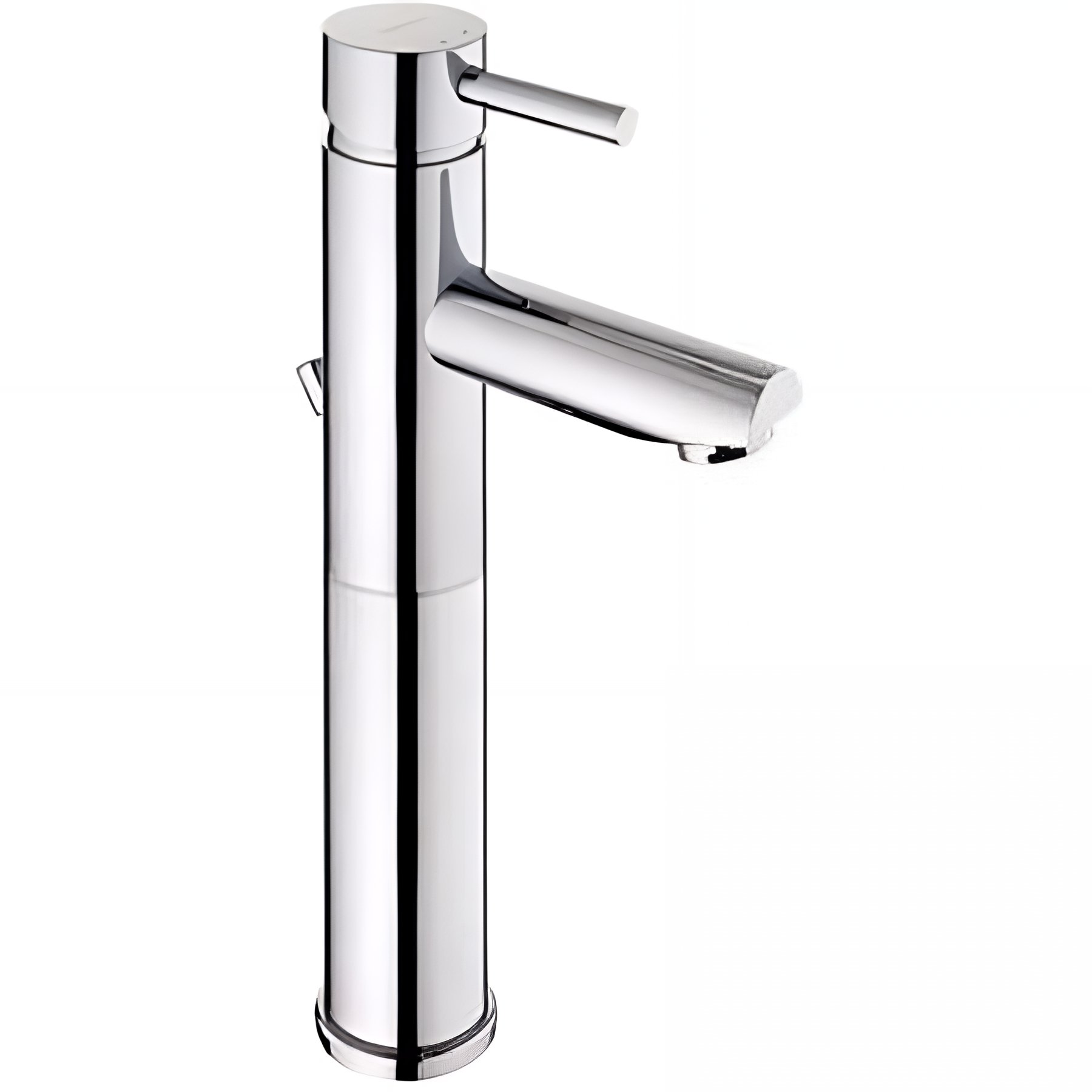 Mitigeur corps haut pour lavabo ou vasque mousseur Éco SANINDUSA Icone Éco chromé livré avec 2 flexibles et son vidage à tirette