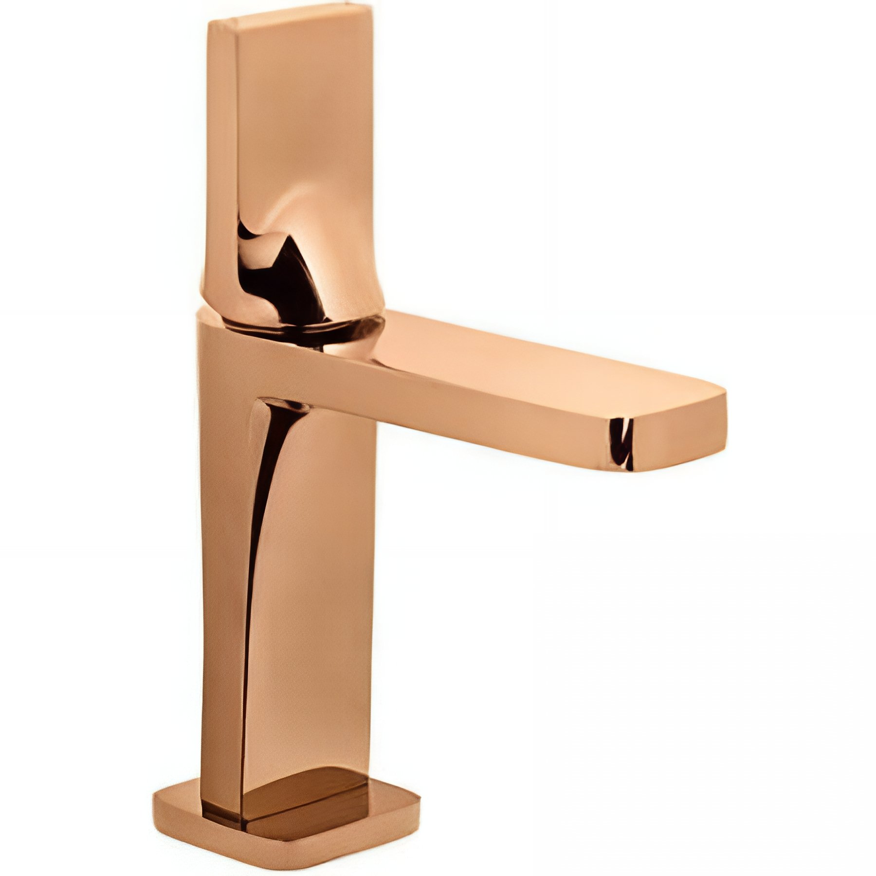 Mitigeur pour lavabo ou vasque design plat épuré contemporain SANINDUSA Line 42 couleur doré or