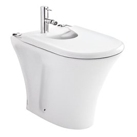 Bidet céramique traditionnelle SANINDUSA Jade a poser au sol blanc   