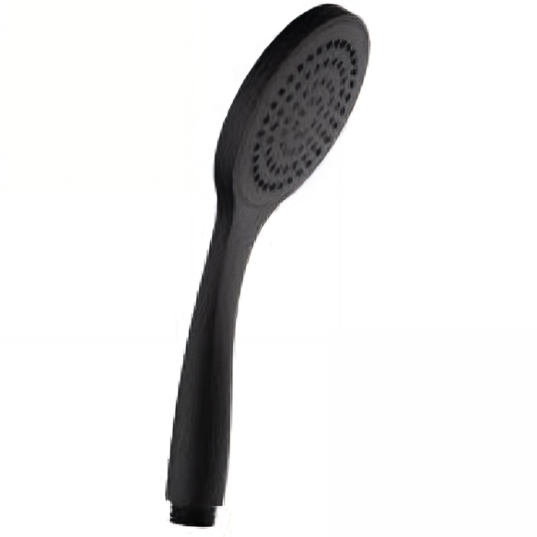 Douchette ronde 1 jet diamètre 10cm sorties d'eau en silicone anti-calcaire SANINDUSA EKo 100 couleur noire