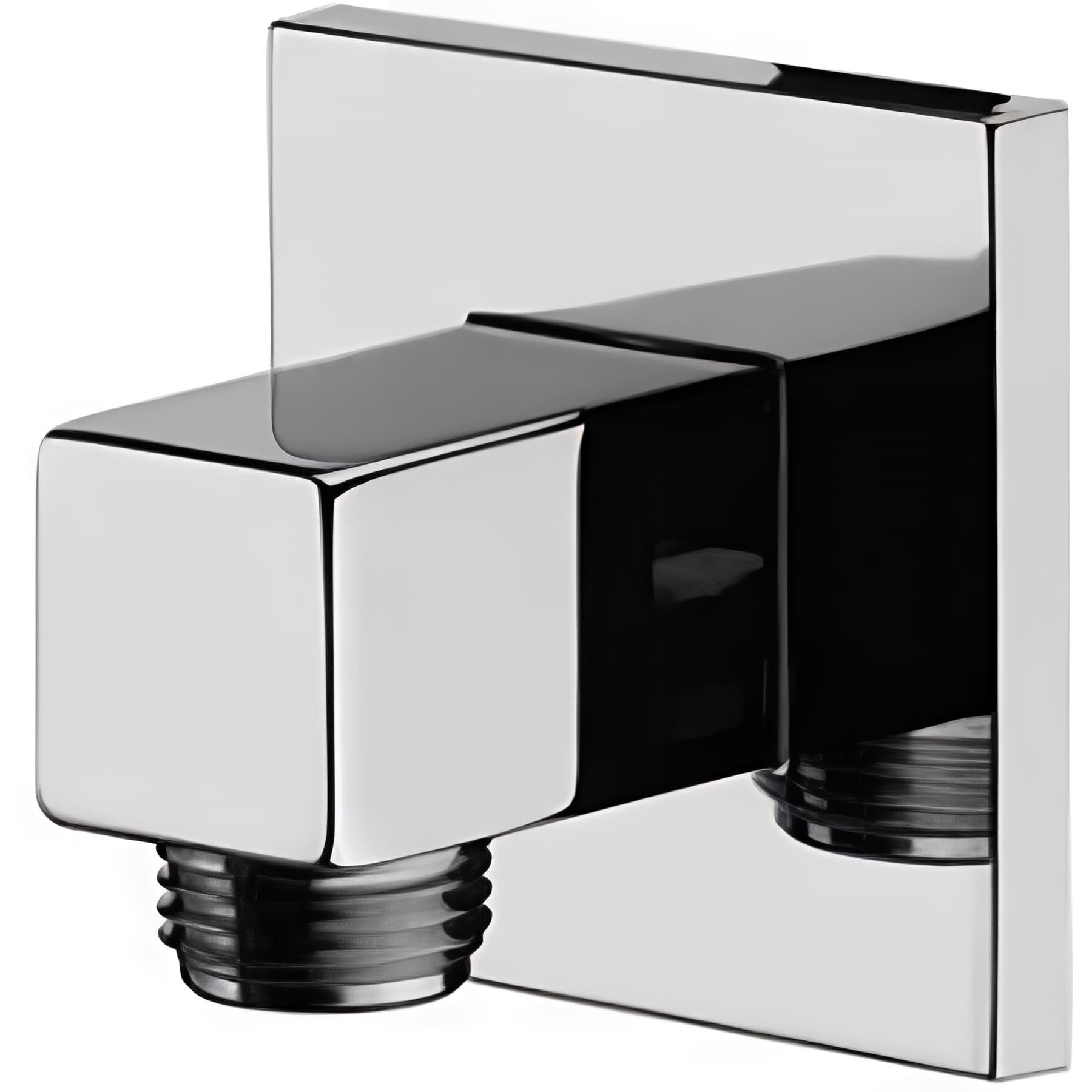 Sortie de douche murale entrée d'eau 1/2 raccord pour flexible 1/2 SANINDUSA chromé rosace carrée