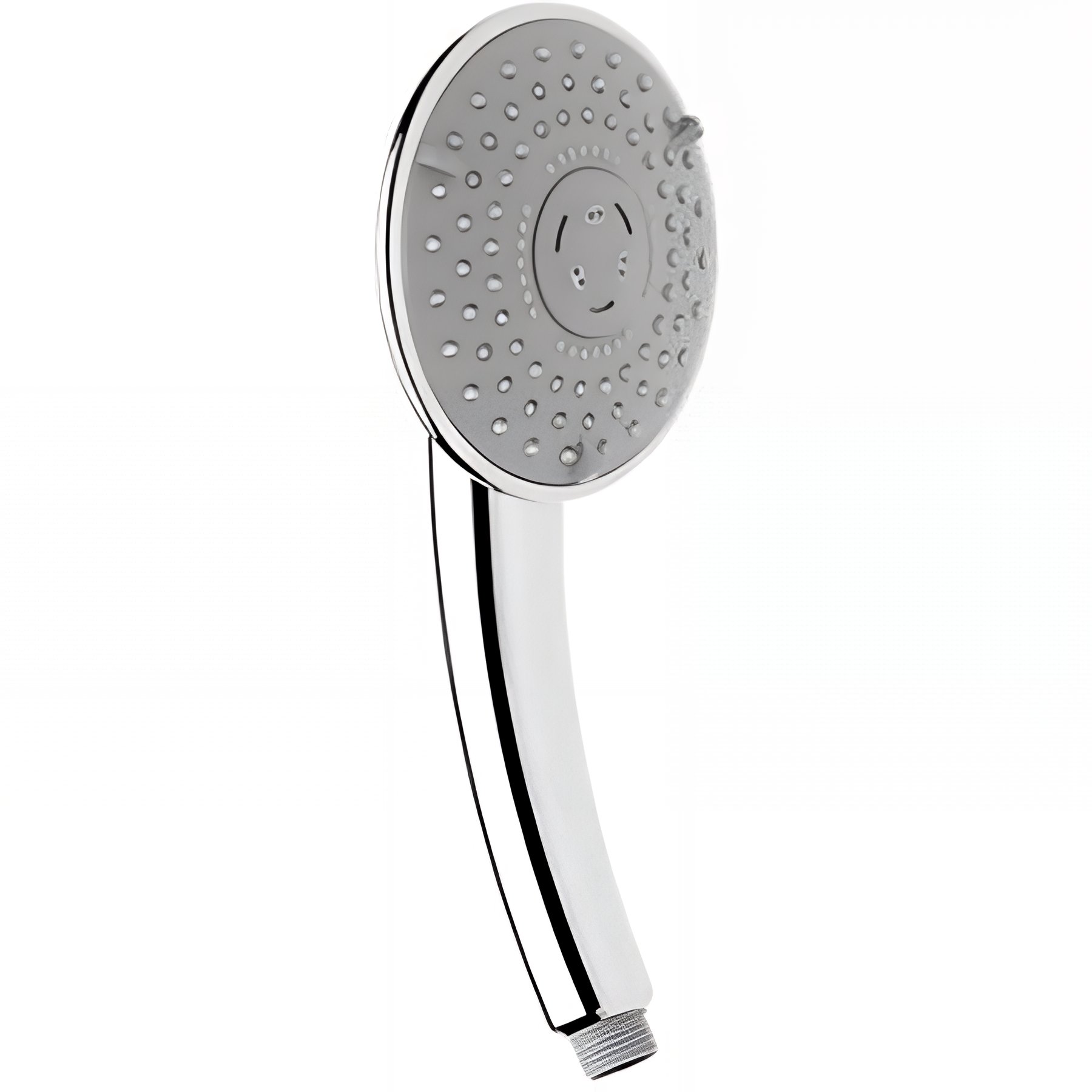 Douchette ronde extra-large 3 jets effet pluie effet pluie intense et effet massage diamètre 12cm sorties d'eau anti-calcaire SANINDUSA chromé