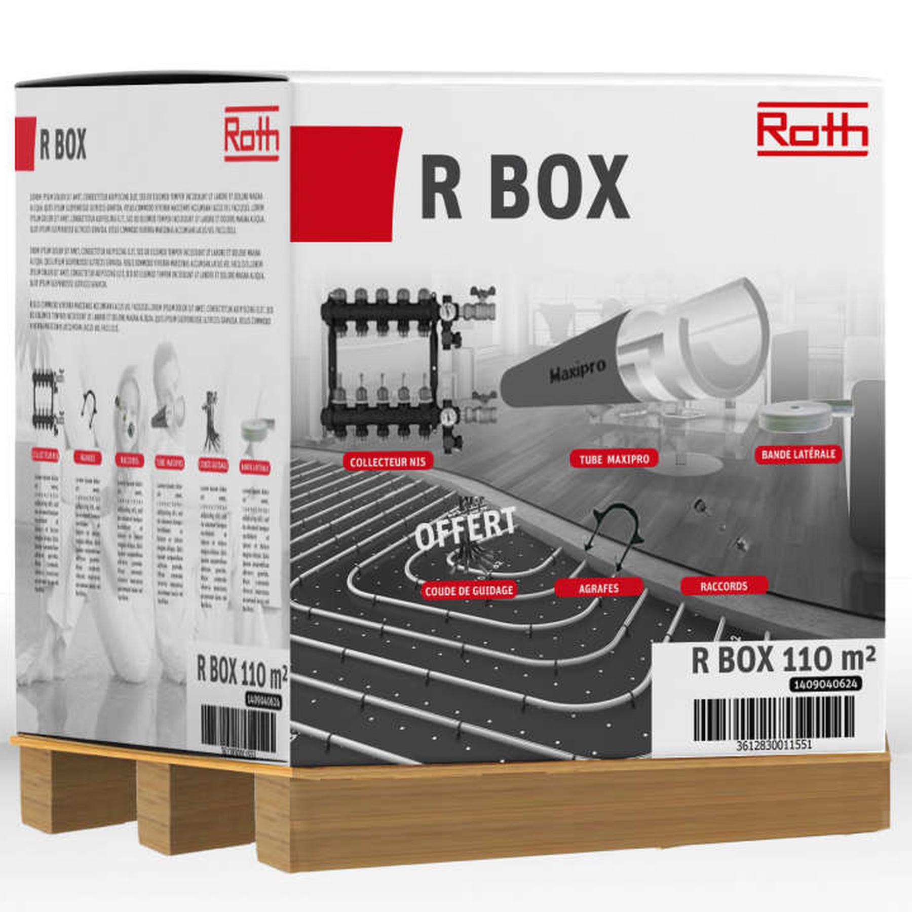 RBOX 110 PACK SOL CHAUFFANT ROTH composants PCRBT pour surface jusqu'à 110m²