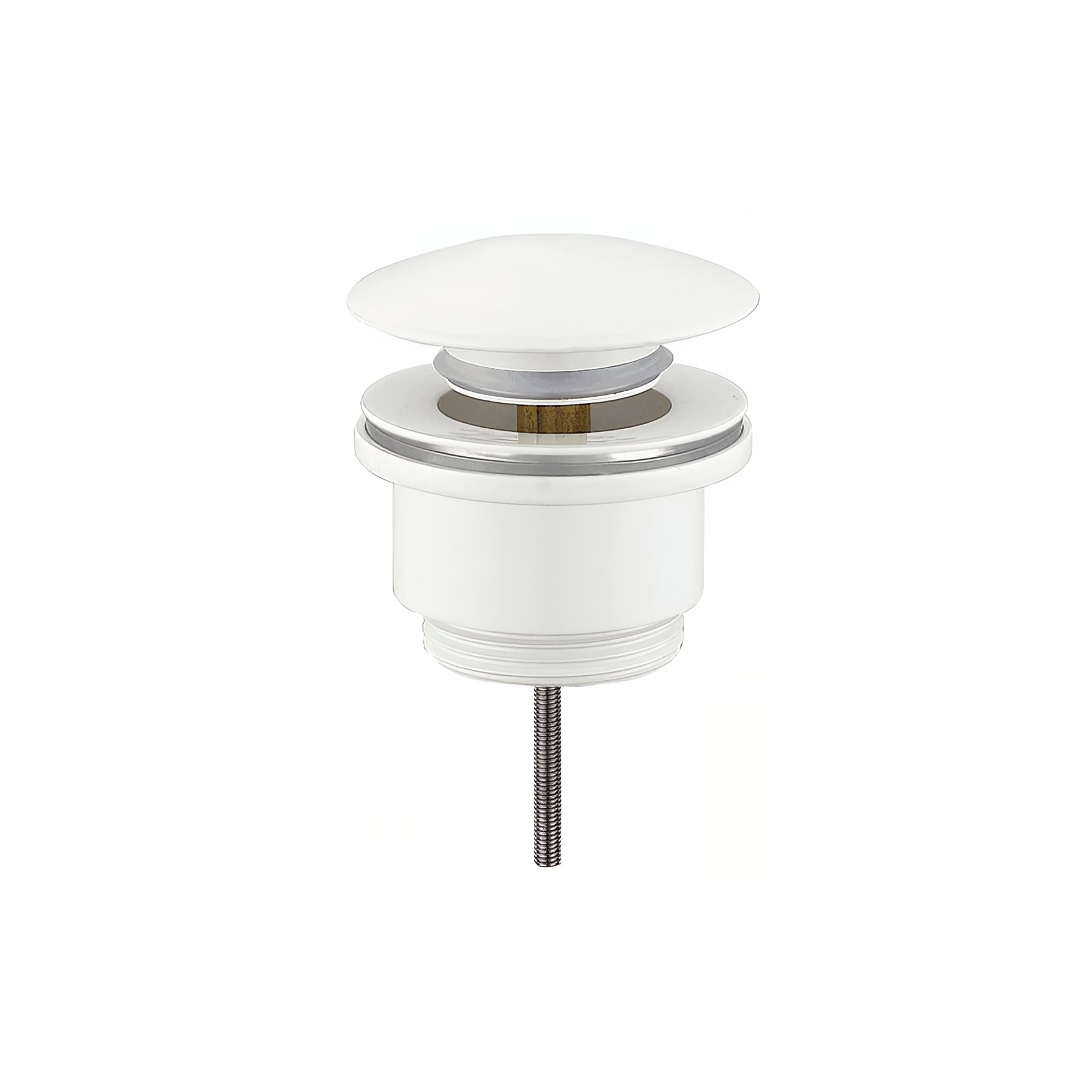 Vidage QUICK-CLAC métallique 1-1/4" CLEVER Gamme PRO modèle LEO" blanc mat