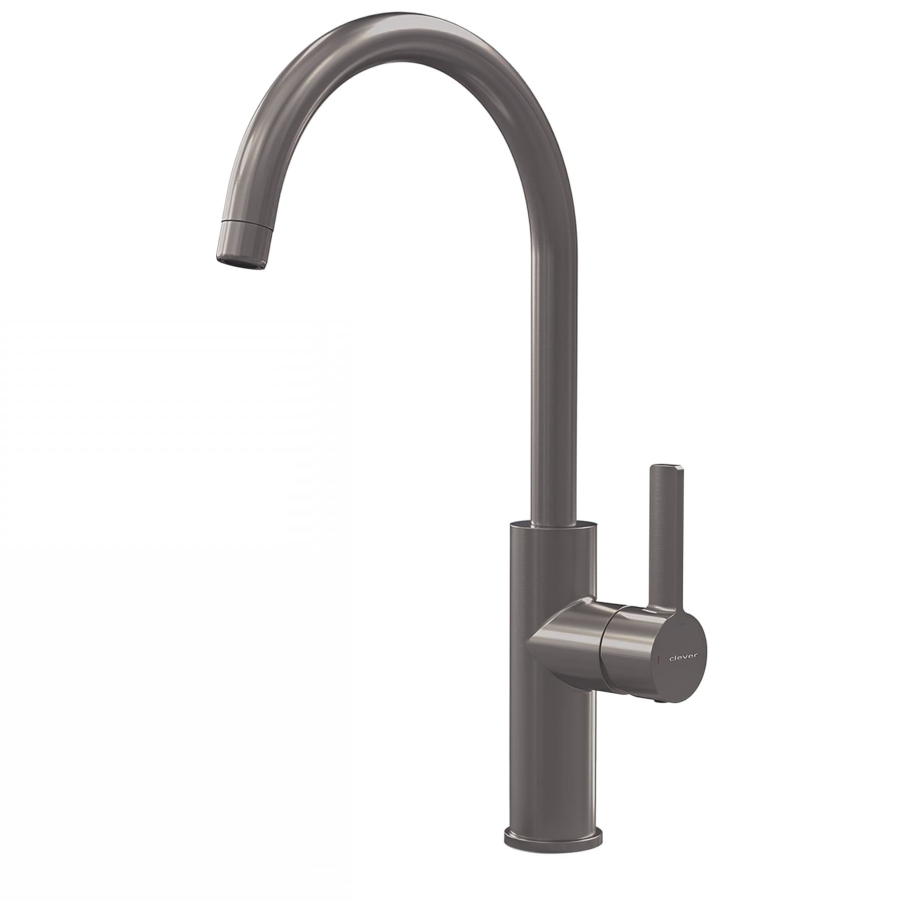 Mitigeur évier CLEVER Gamme PRO modèle ALPINA couleur GUNMETAL modèle ROUND