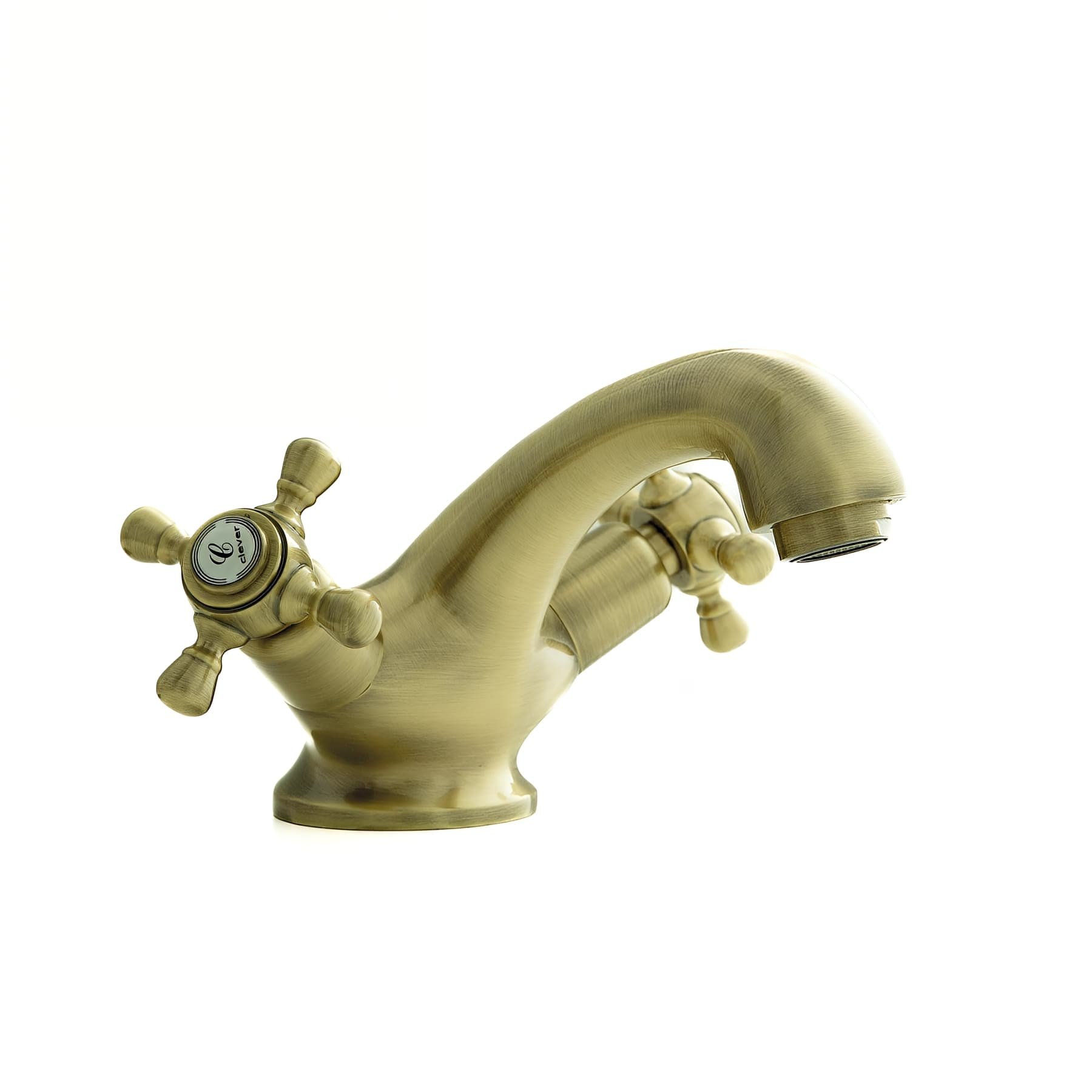 Mélangeur lavabo CLEVER Gamme PRO 65 débit éco 5L mn modèle WITH2 ANTIGONA couleur BRONZE