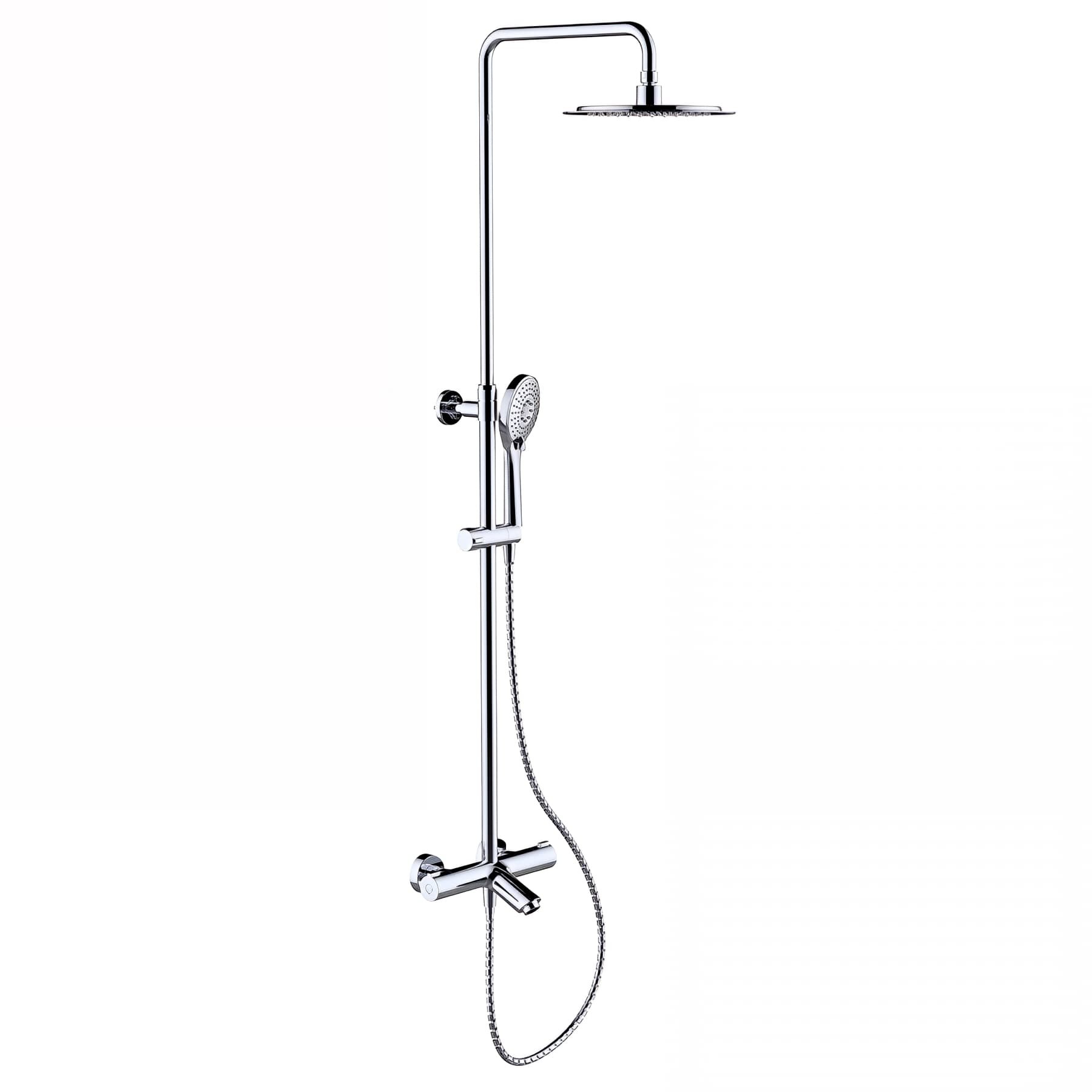 Robinetterie colonne thermostatique pour baignoire CLEVER Gamme PRO avec fonction douche eXtensible modèle UP URBAN