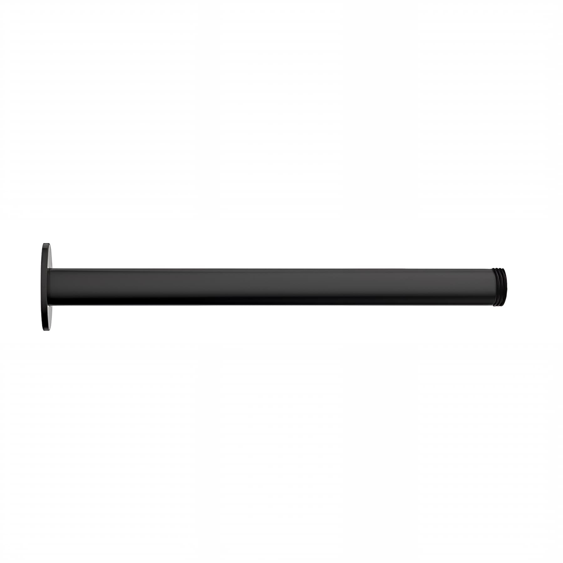 Bras de douche laiton plafond CLEVER Gamme PRO 20cm couleur noir mat modèle ROOF