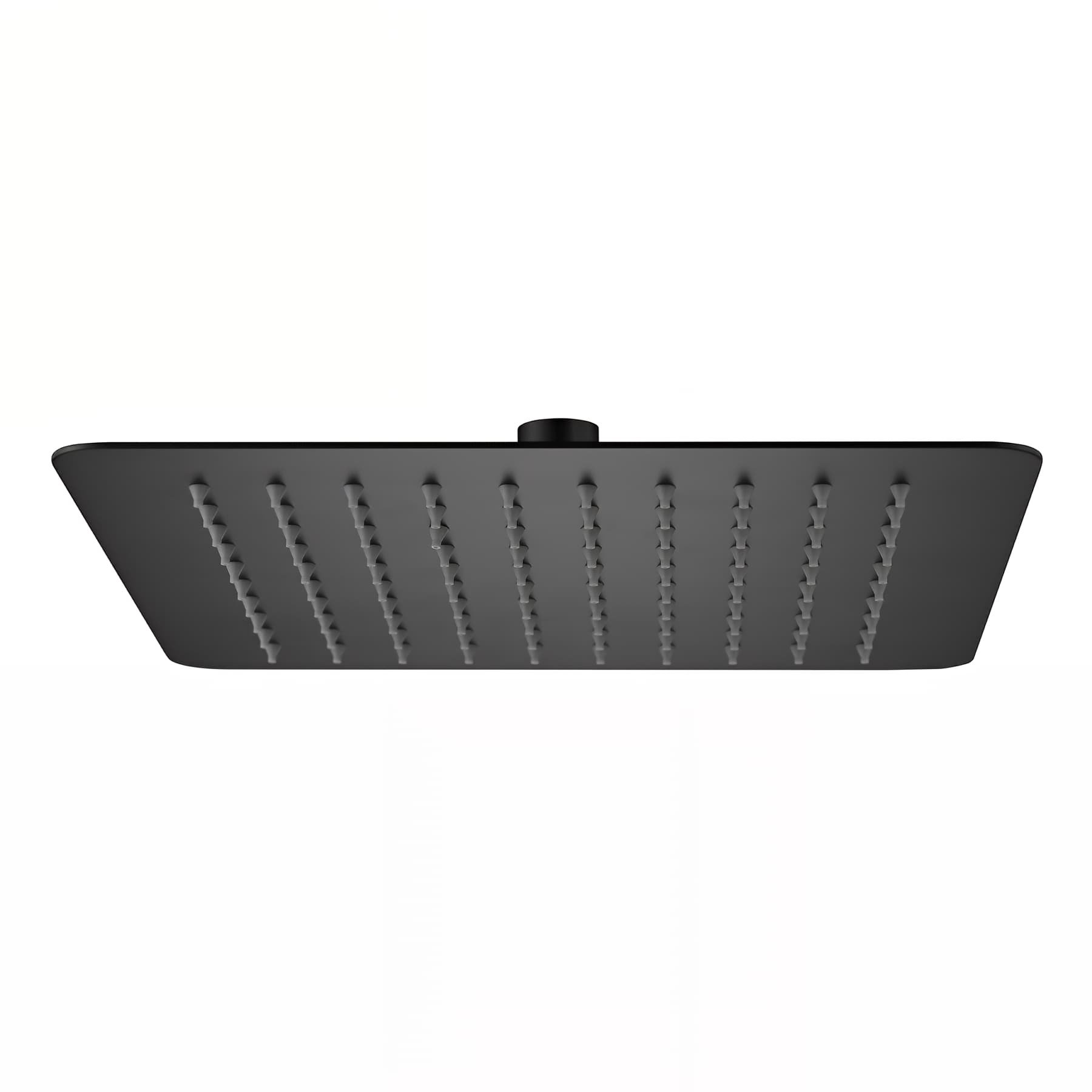Pomme de douche CLEVER Gamme PRO modèle SLIM INOX AIR 300X300 couleur noir mat