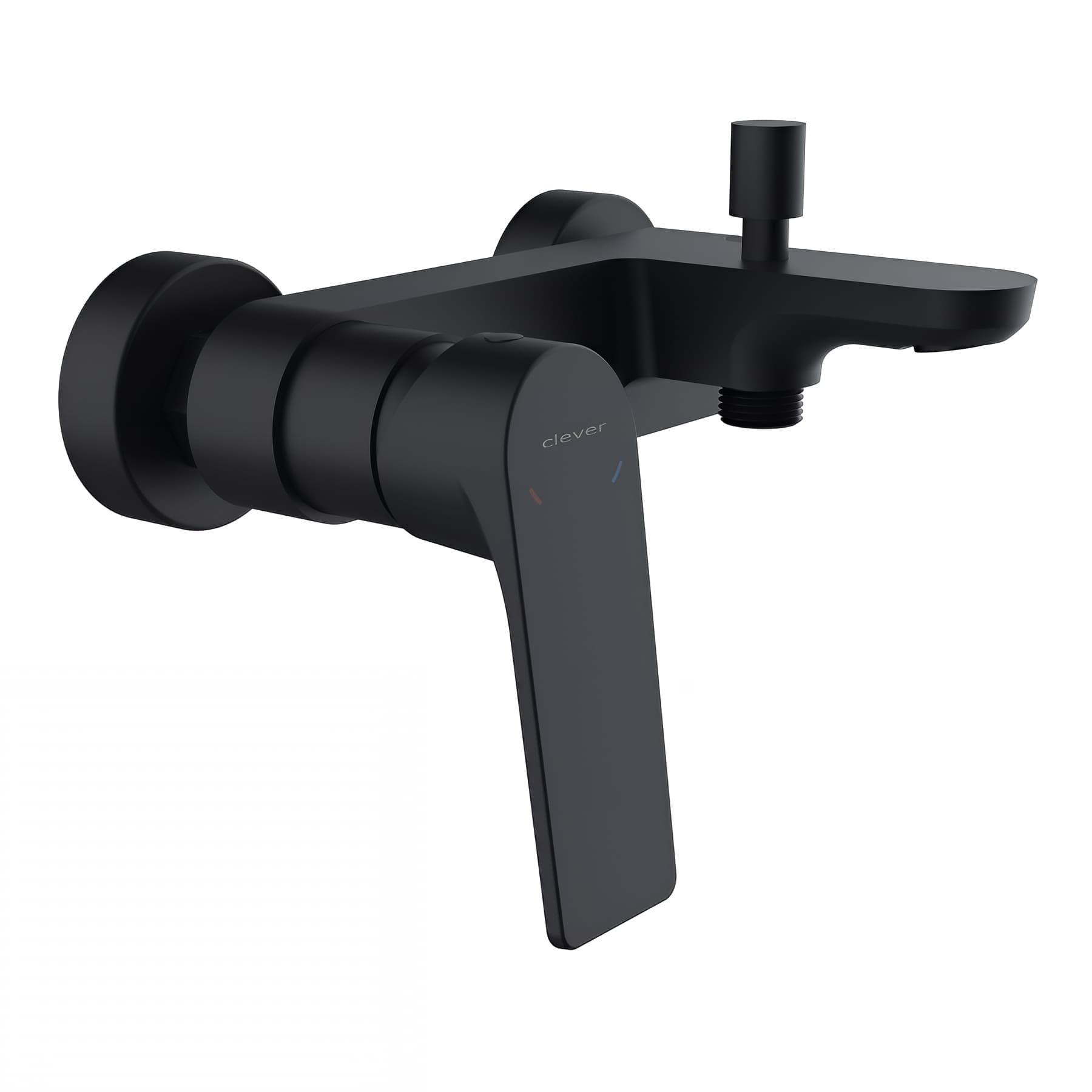 Mitigeur baignoire avec fonction douche CLEVER Gamme PRO débit éco de 9 à 12L mn couleur noir mat modèle VOGUE XTREME