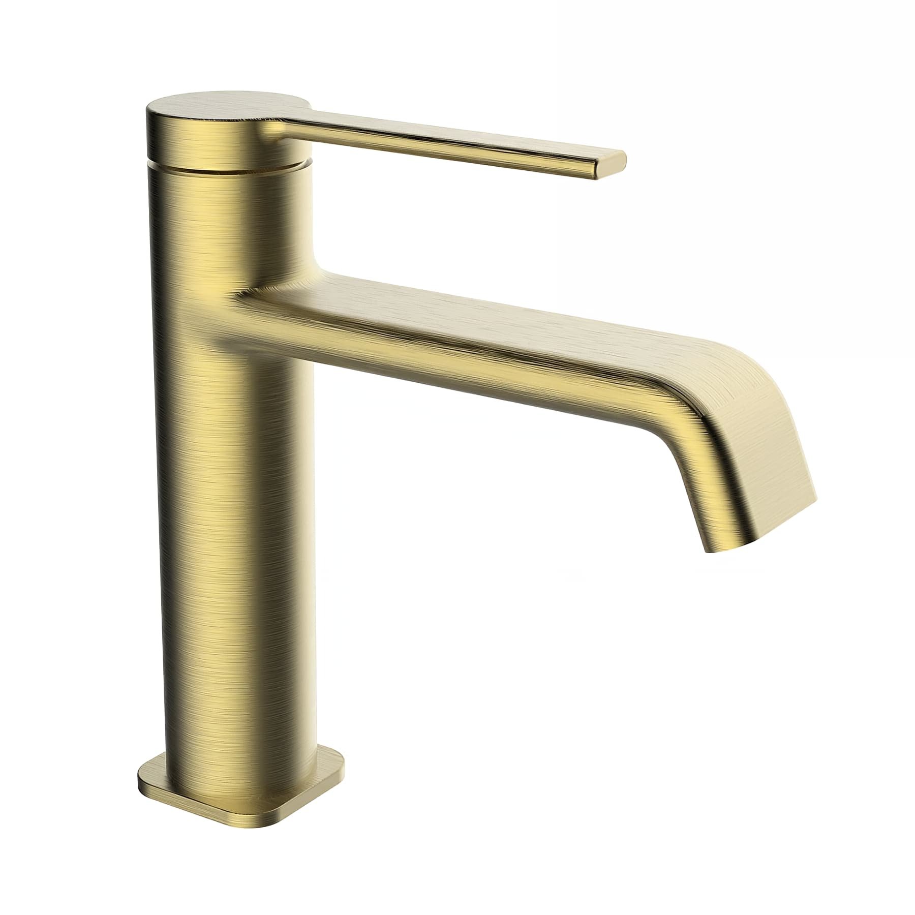 Mitigeur lavabo CLEVER Gamme PRO 105 débit éco 6L mn couleur BRUSHED GOLD modèle VELVET I