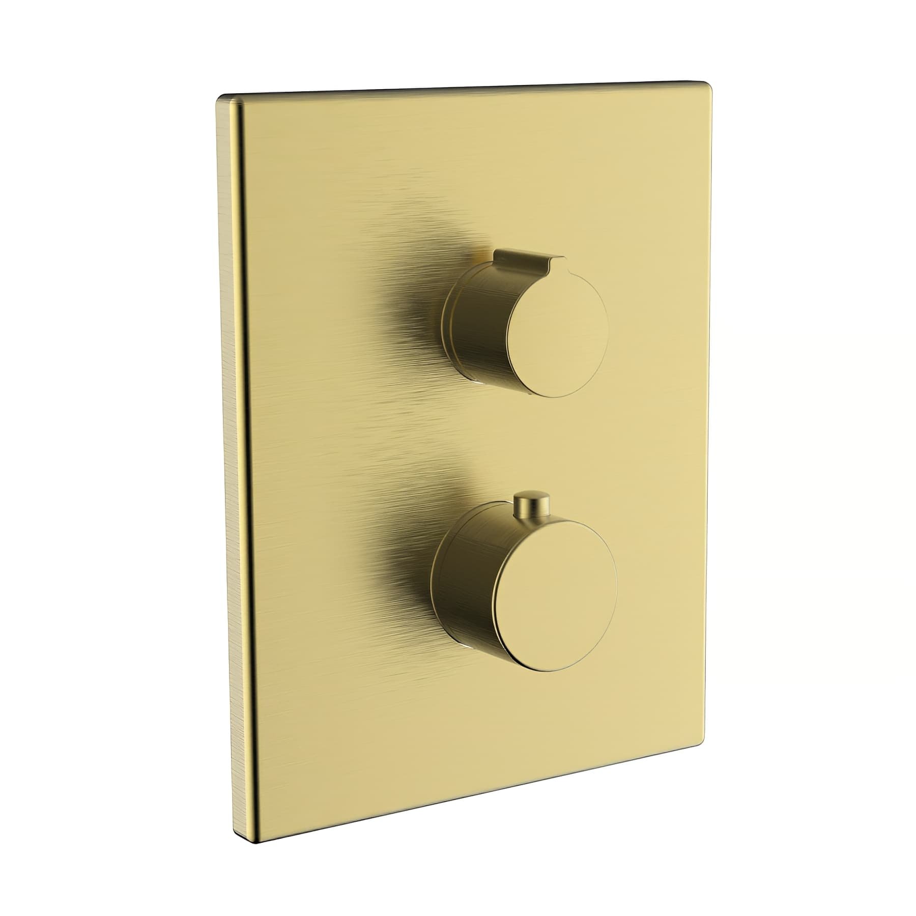 Mitigeur douche thermostatique CLEVER Gamme PRO encastré 2V modèle ICLEVER UP URBAN couleur BRUSHED GOLD