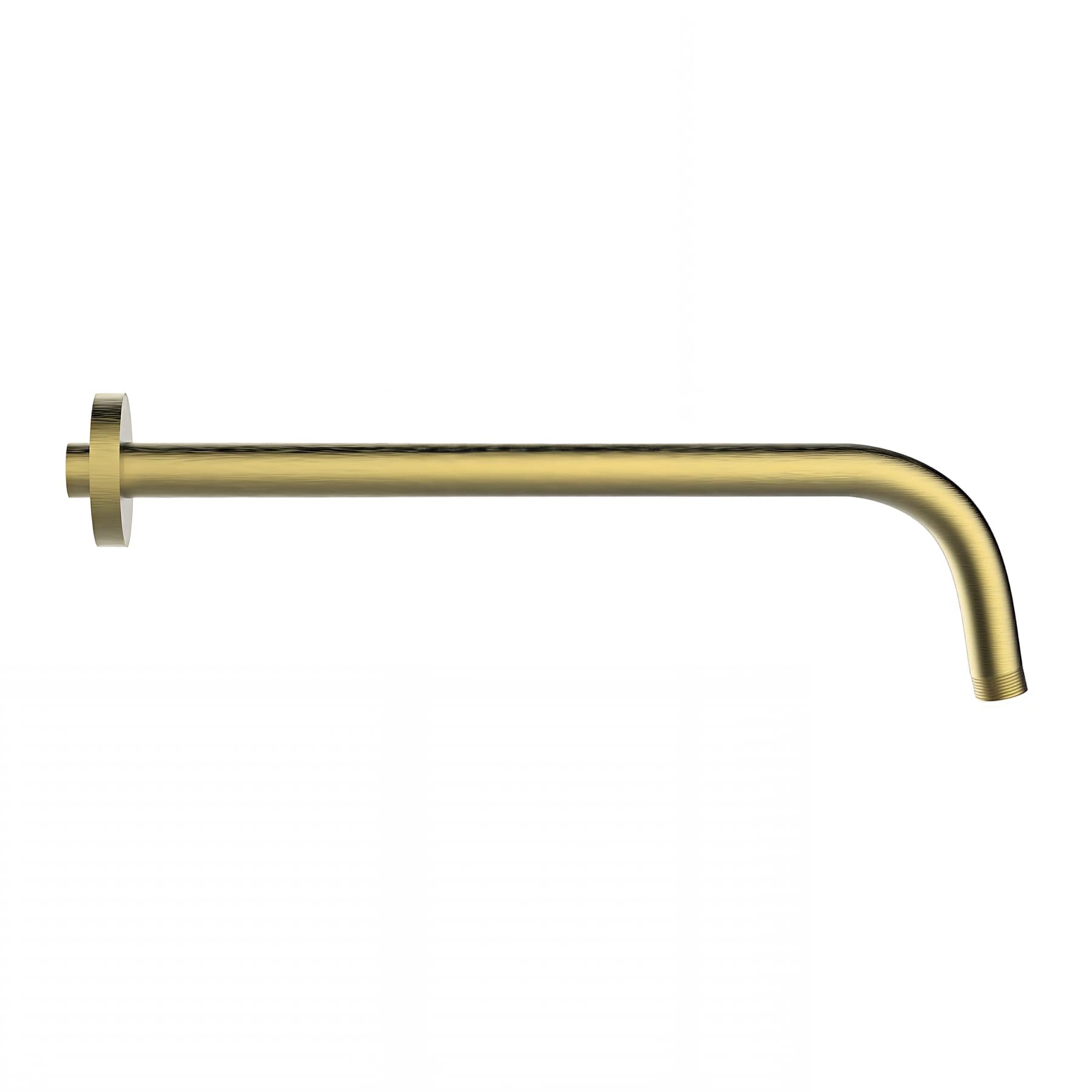 Bras de douche laiton mural CLEVER Gamme PRO 33cm modèle LUZIA couleur BRUSHED GOLD