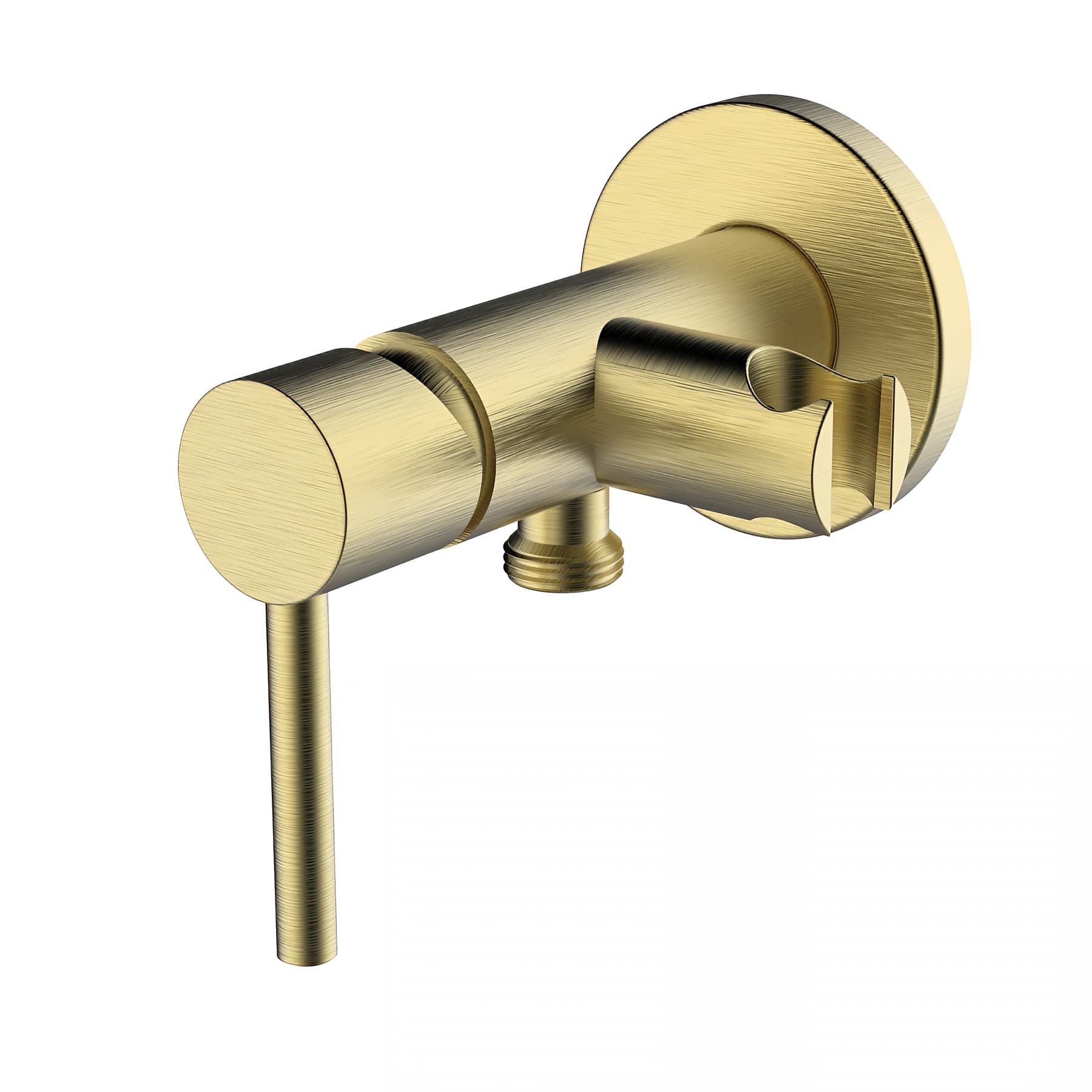 Mitigeur CLEVER Gamme PRO SHATTAF encastré modèle TOUBKAL couleur BRUSHED GOLD