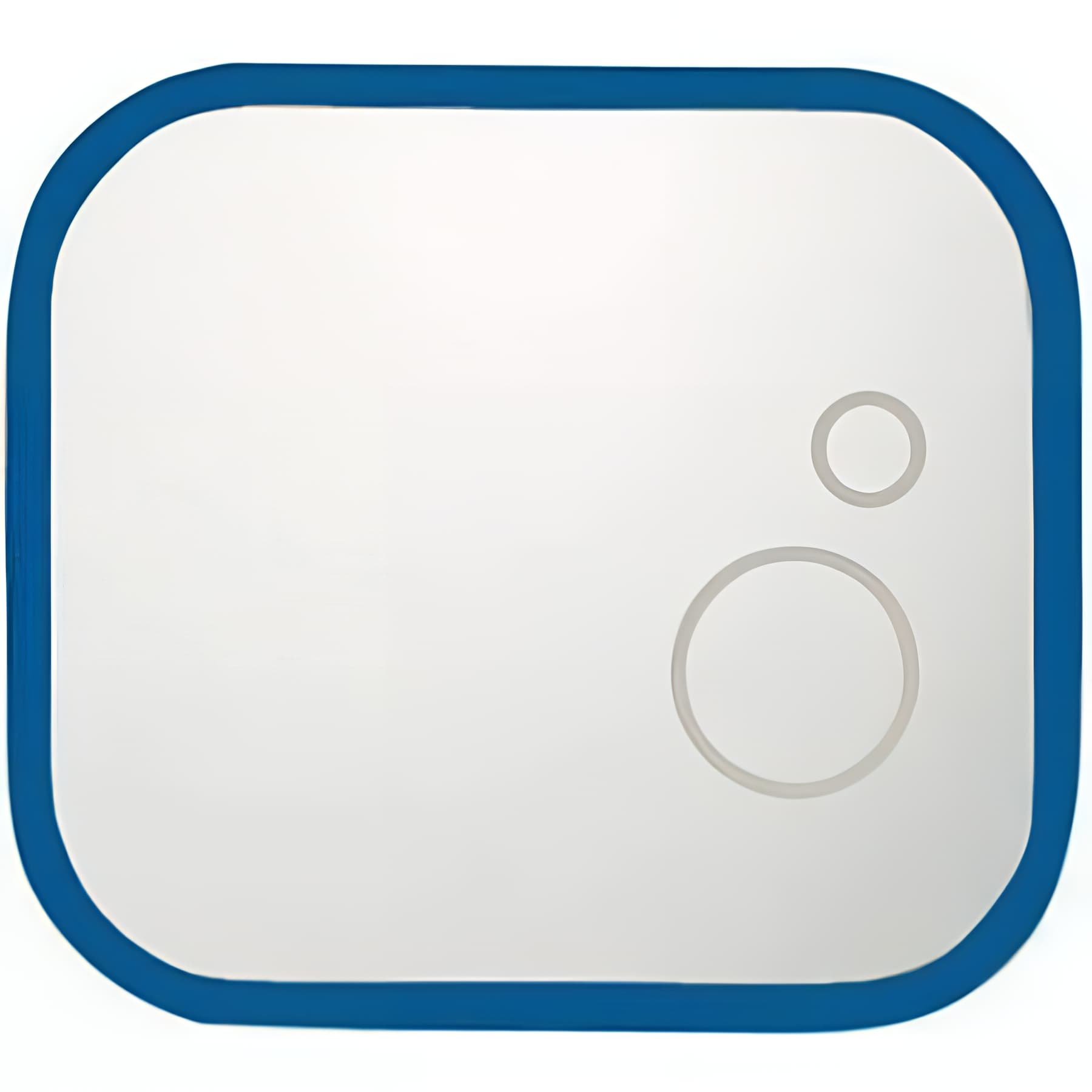 Miroir de salle de bain mural pour enfant SANINDUSA WC kids 43x38 sanitaires pour enfant couleur bleu livré avec kit de fixation