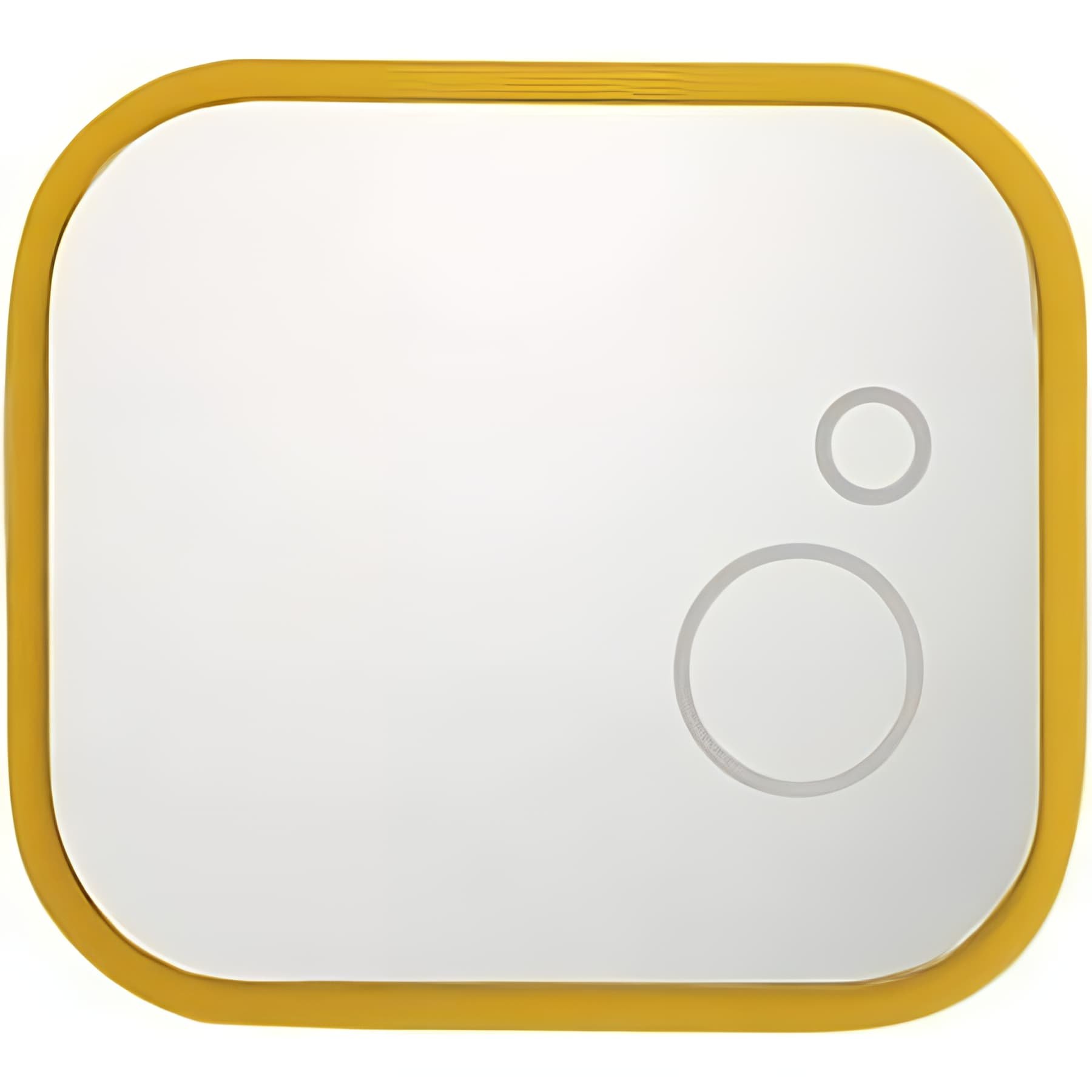 Miroir de salle de bain mural pour enfant SANINDUSA WC kids 43x38 sanitaires pour enfant couleur jaune livré avec kit de fixation