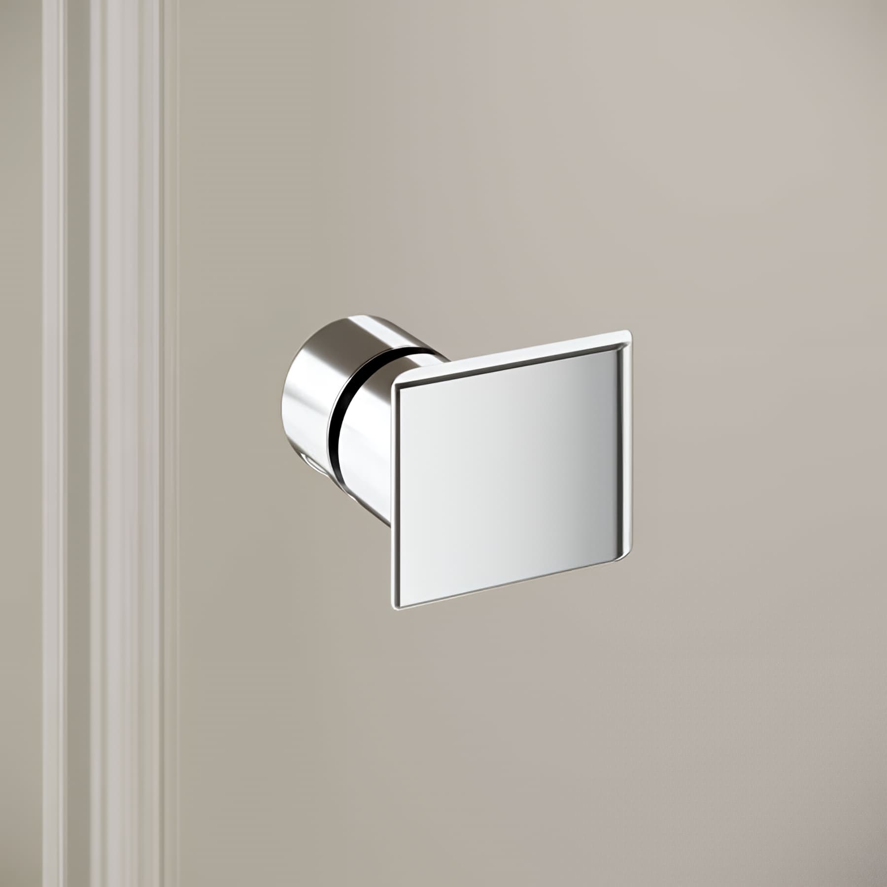 Demi paroi de douche angle pivotante largeur 80cm hauteur 200 cm profilé argent poli verre teinté gris clean