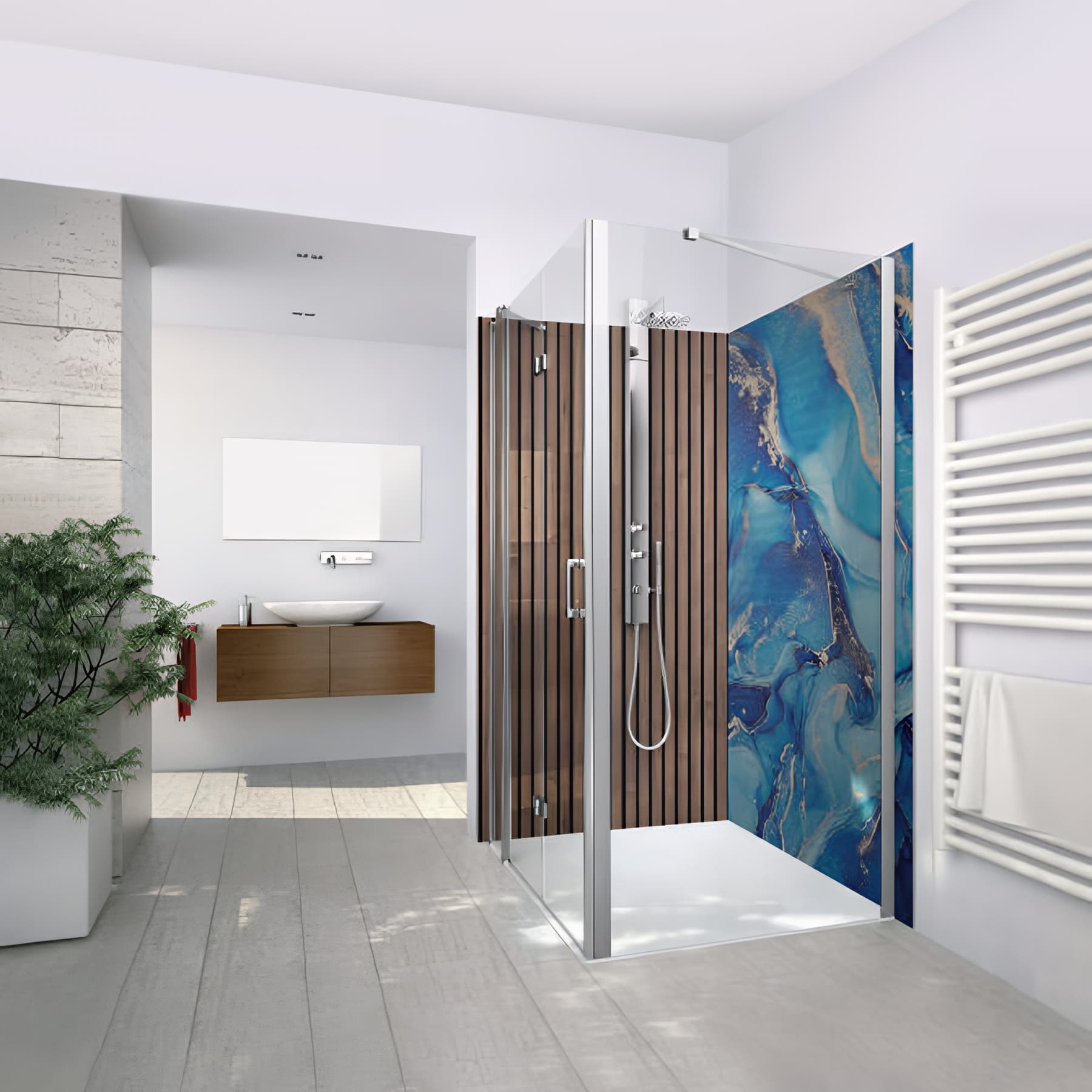 Panneau mural finition brillant largeur 150 cm hauteur 255 cm épaisseur 3mm