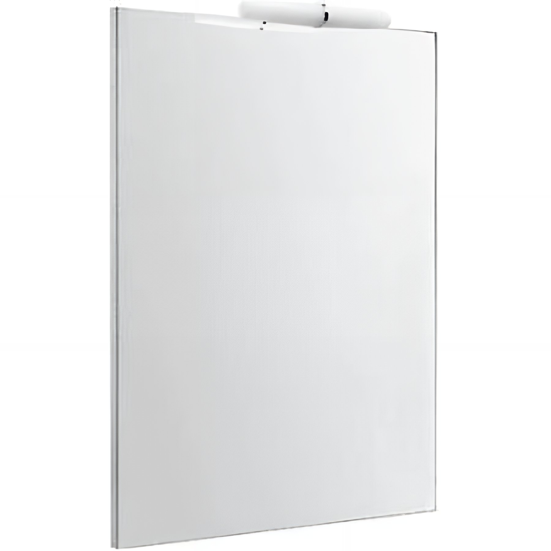 Miroir mural 70x80 support mélaminé 16mm finition alu éclairage LED 6W température lumière 4000K SANINDUSA Area 