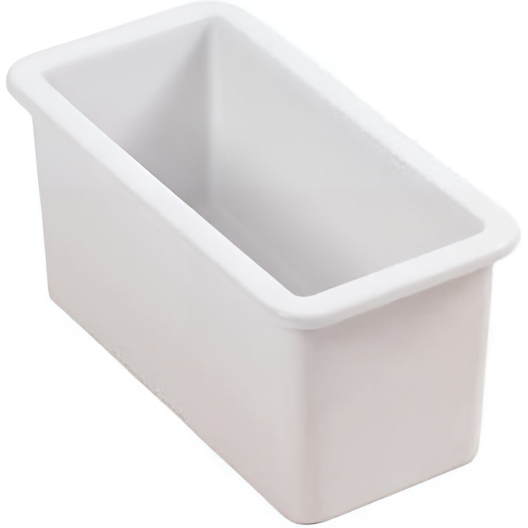 Évier compact 1 bac à encastrer 46,2x23,7cm hauteur 22,3cm grès fin tradionnel SANINDUSA Valet blanc (livré avec bonde)