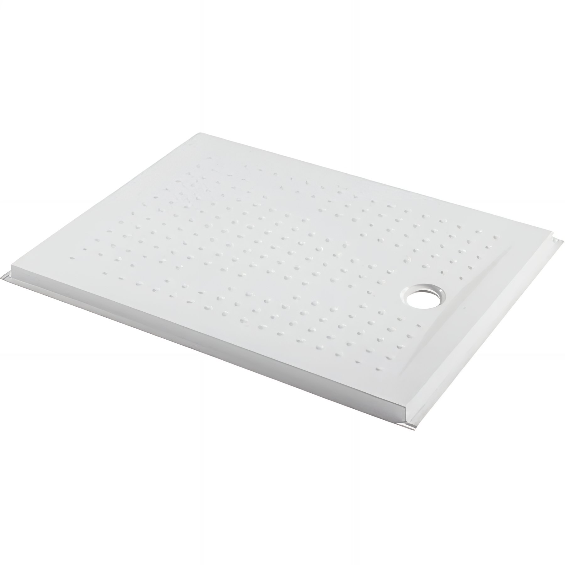 Receveur de douche PMR normes handicapé acrylique haute densité fond texturé SANINDUSA New WC Care 120x90 blanc