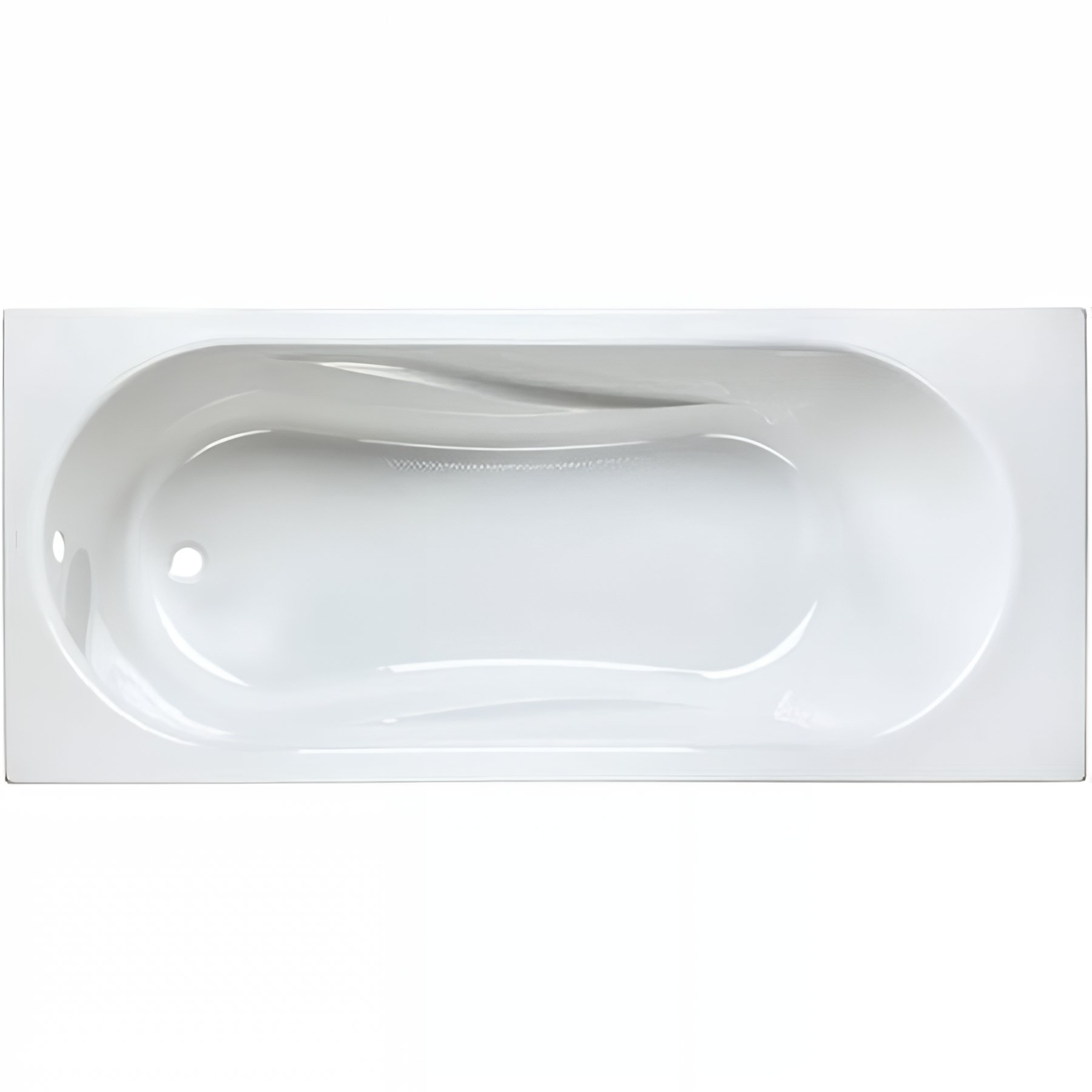 Baignoire acrylique haute densité SANINDUSA Aveiro 160x70 blanche livrée avec pieds réglables (vidage non inclus)