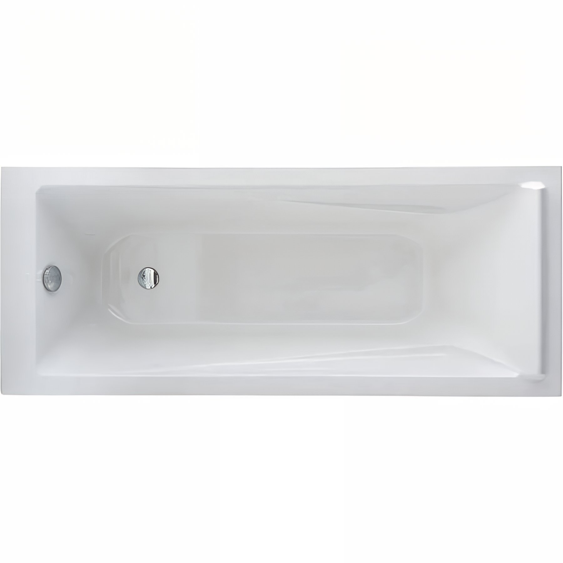 Baignoire droite acrylique haute densité NF conforme aux marchés publics SANINDUSA Easy 170x70 blanche (vidage non inclus)