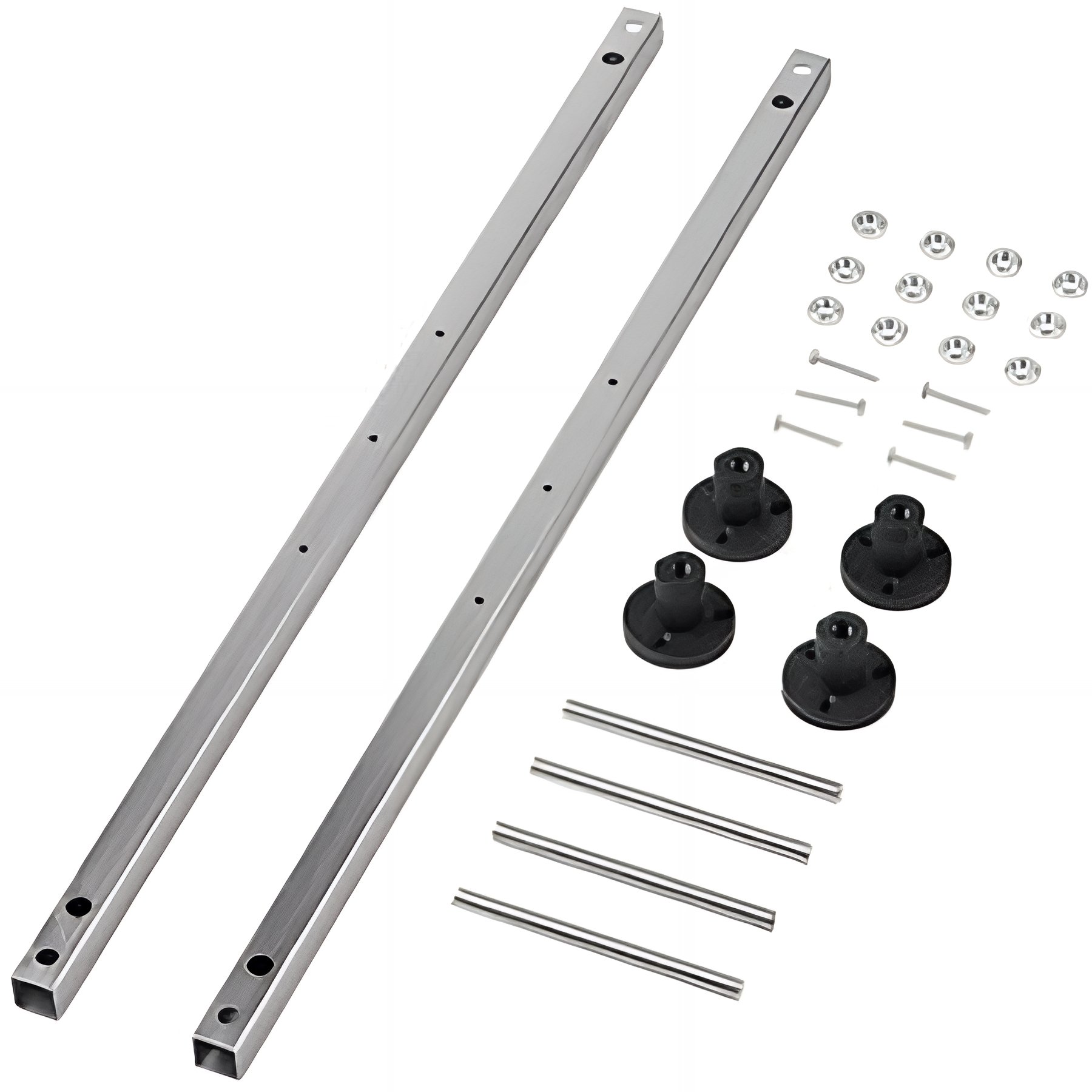 Kit pieds métalliques pour baignoire acrylique largeur de 80 à 90cms réglables en hauteur