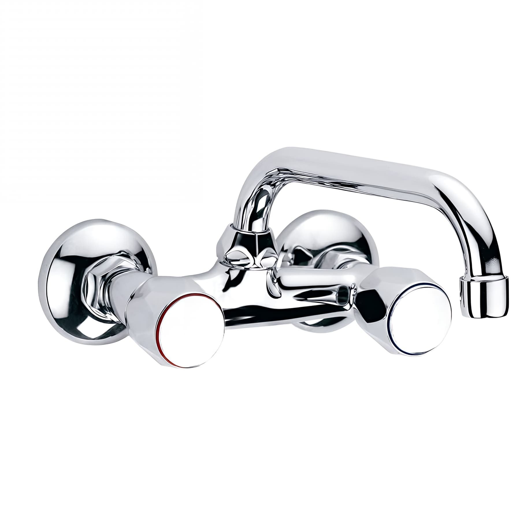 Mélangeur évier CLEVER Gamme PRO mural entraXe 110 bec court GUAYAMA