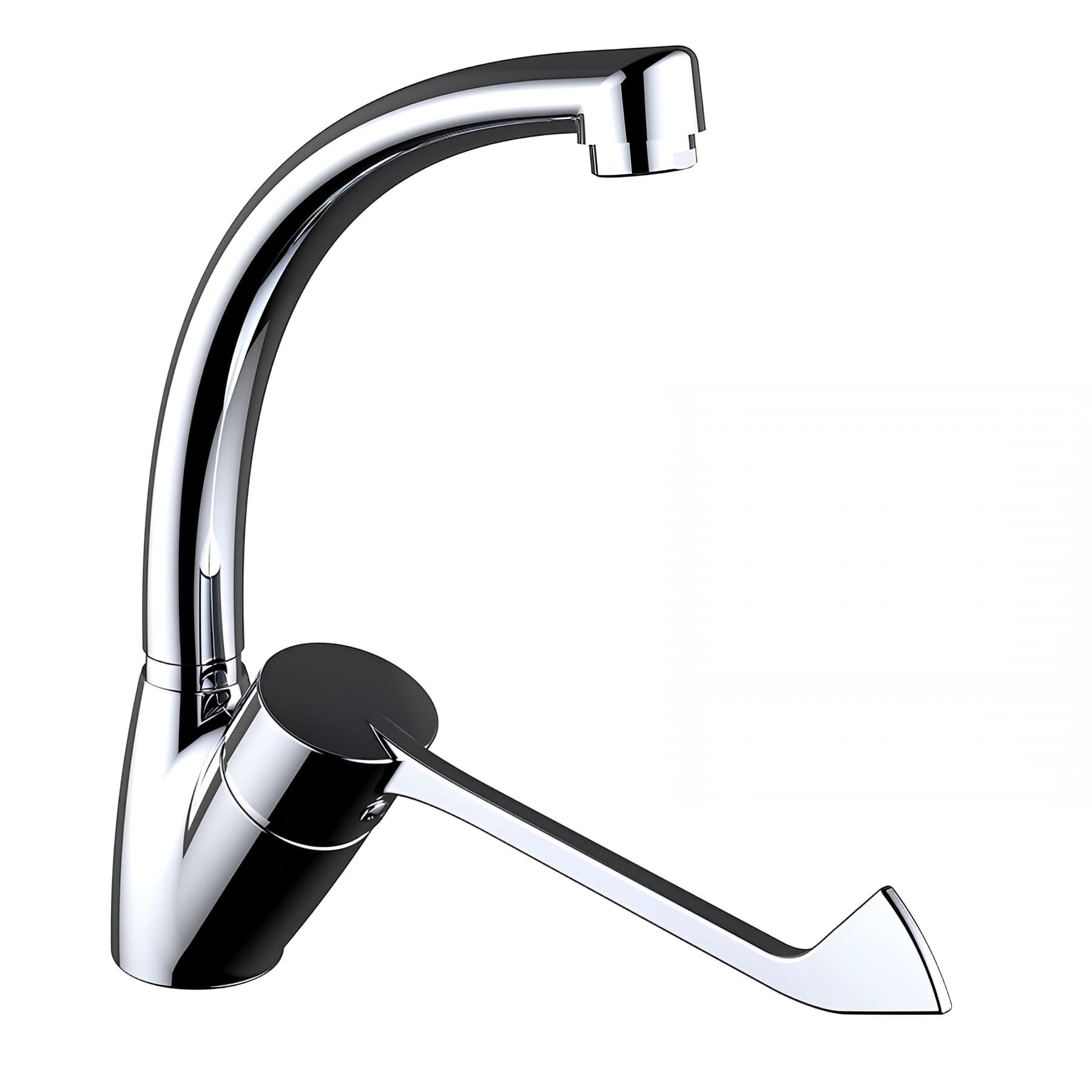 Mitigeur évier CLEVER Gamme PRO normes handicapé (PMR) bec tube modèle S12 URBAN