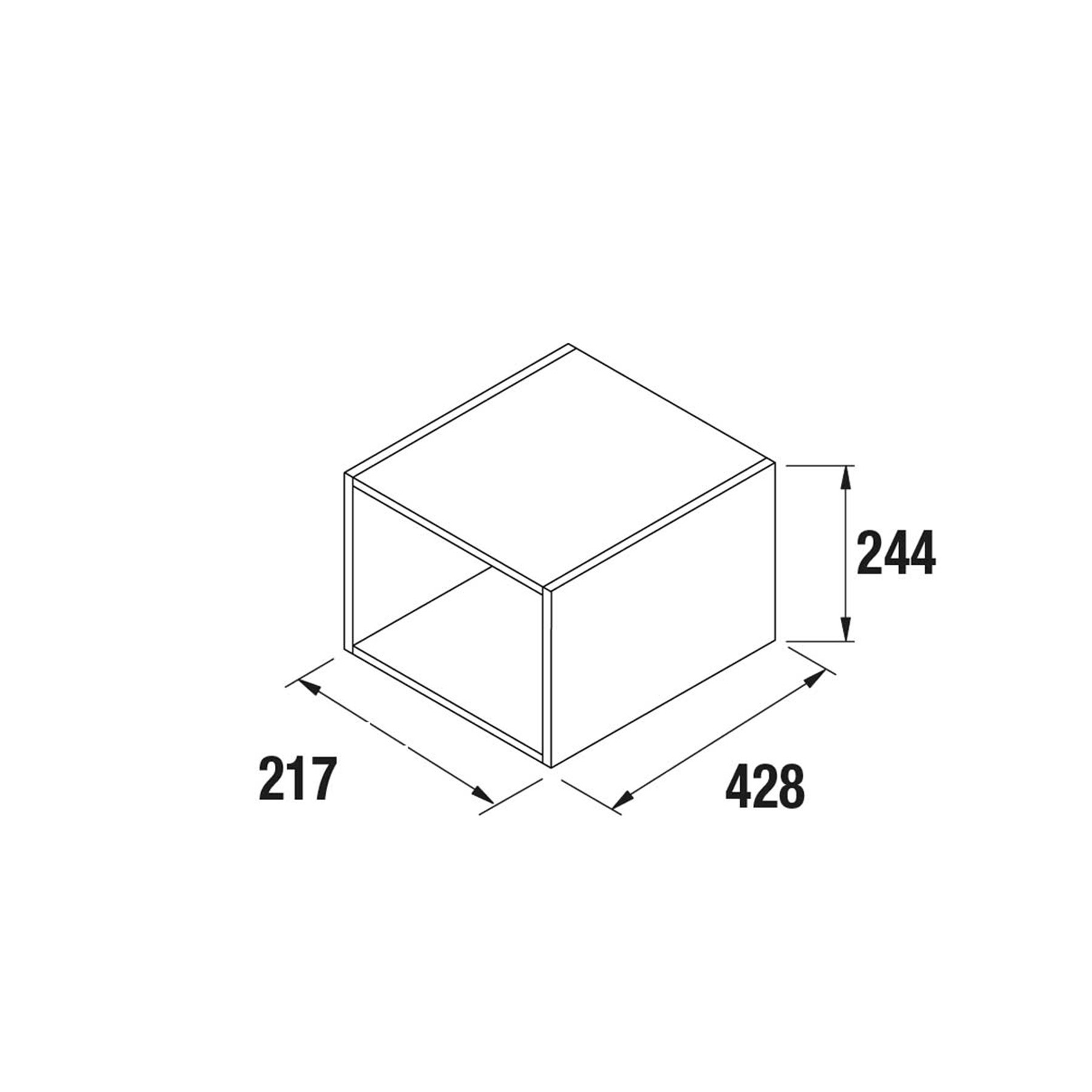 Ensemble 2 cubes Meuble de salle de bains Gamme PRO SALGAR ALLIANCE 250 217 x 244 x 428 mm - Réf:23346