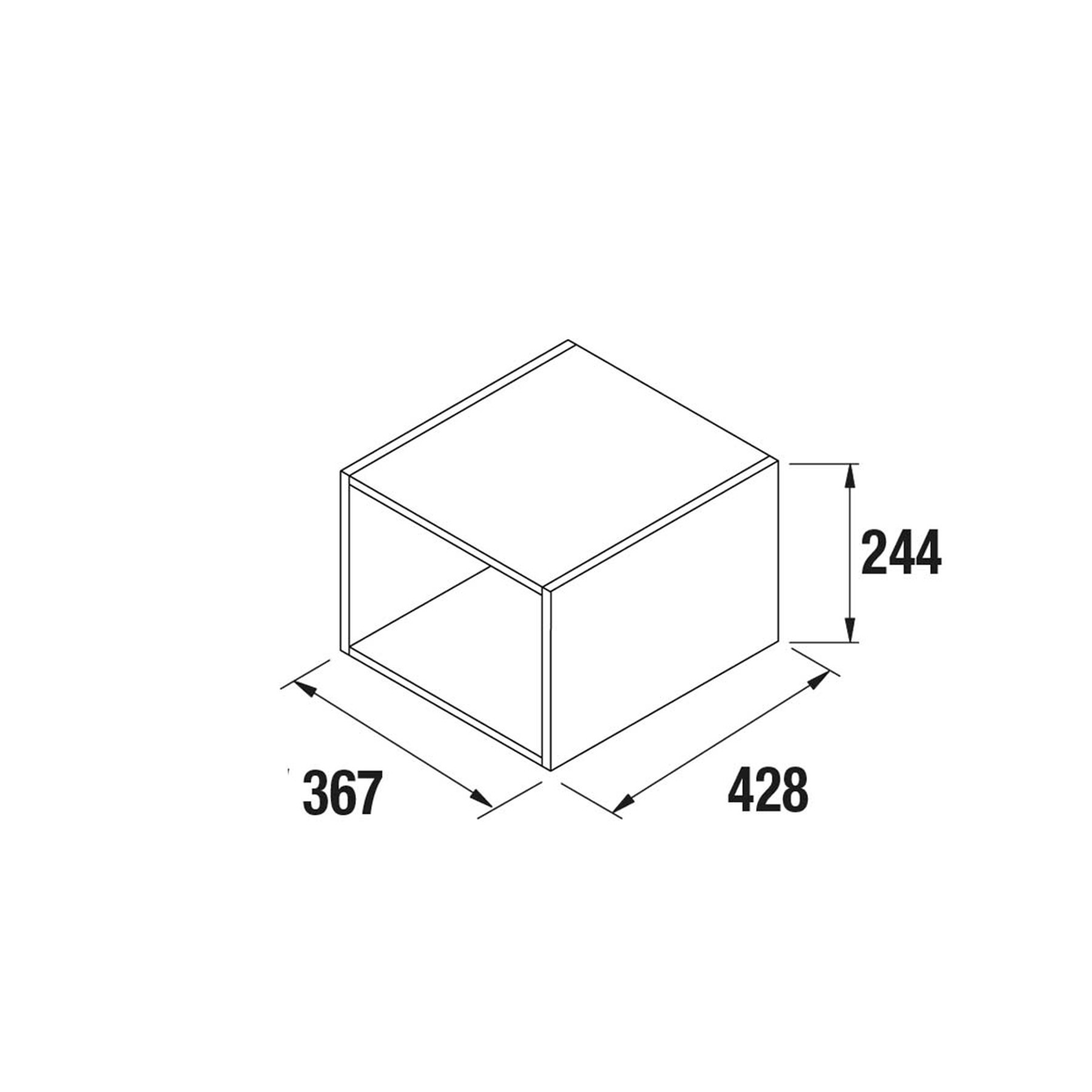 Ensemble 2 cubes Meuble de salle de bains Gamme PRO SALGAR ALLIANCE 400 367 x 244 x 428 mm - Réf:23347