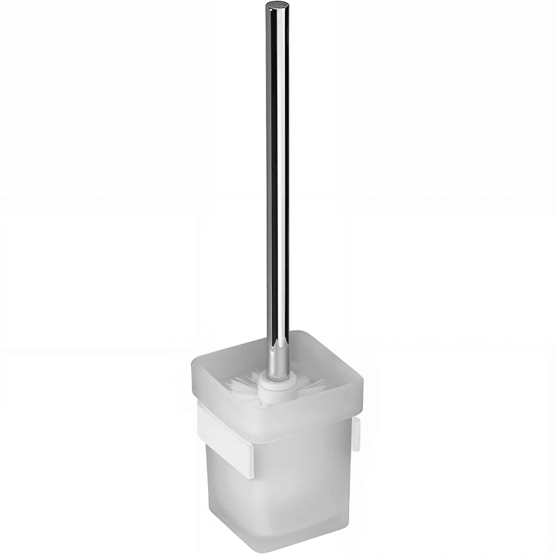 Porte-balayette Gamme PRO PELLET mural 95x92x362 mm support alu Plié thermolaqué blanc mat