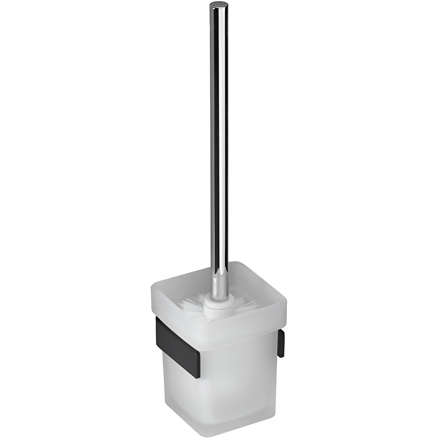 Porte-balayette Gamme PRO PELLET mural 95x92x362 mm support alu Plié thermolaqué noir mat