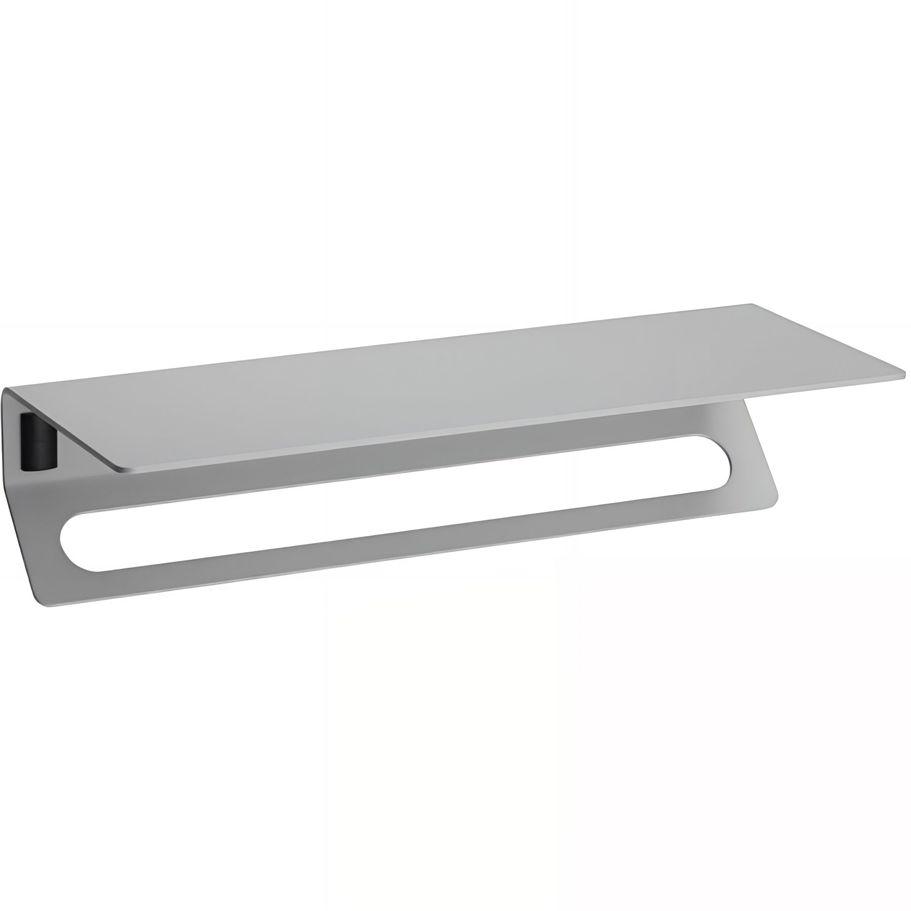 Rack Porte-serviettes Gamme PRO PELLET longueur 50cm aluminium plié thermolaqué gris mat