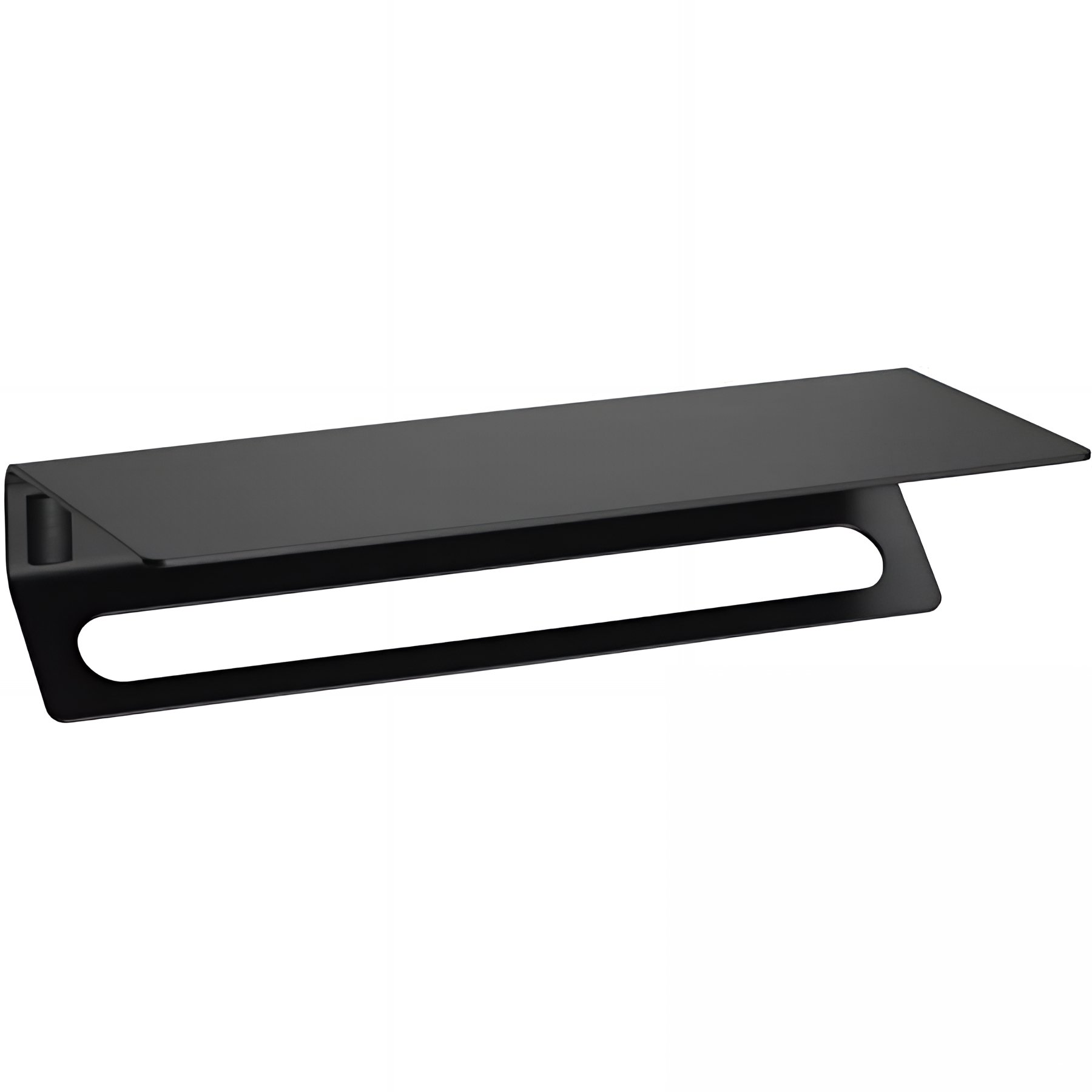 Rack Porte-serviettes Gamme PRO PELLET longueur 50cm aluminium plié thermolaqué noir mat