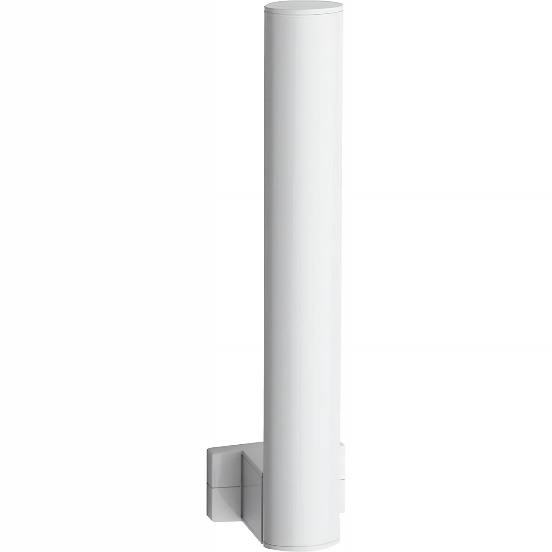 Réserve papier WC 2 rouleaux 265x70x675 mm tube aluminium époxy blanc Ø 38x25 mm