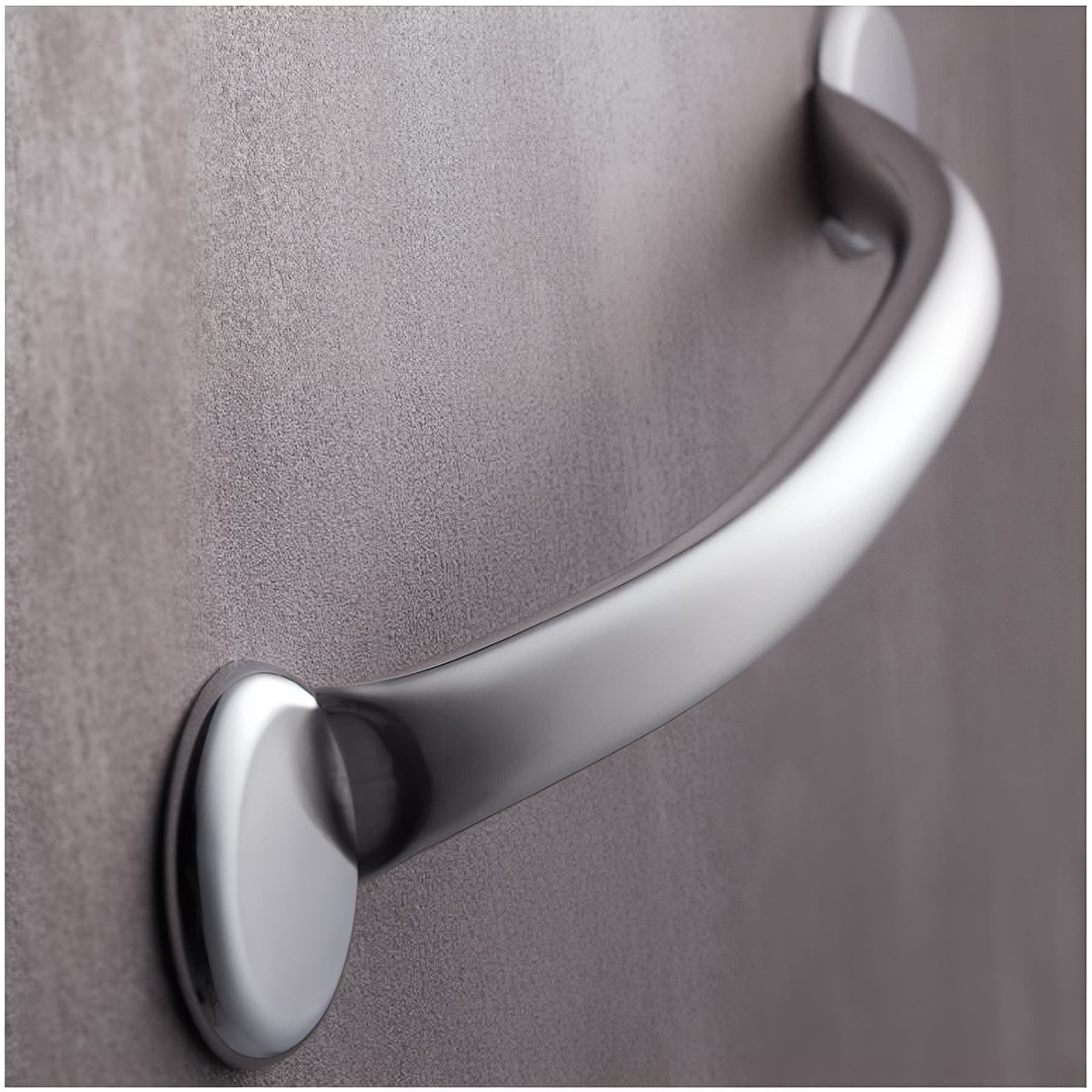 Barre PMR d'appui normes handicapé Gamme PRO PELLET droite 435 mm tube inox 304 brossé Ø 25 mm fixations invisibles