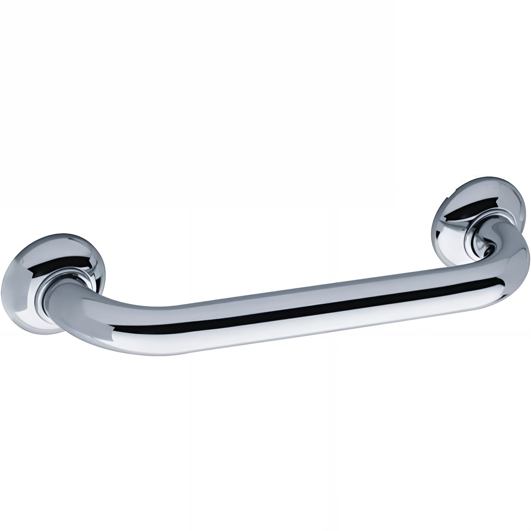 Barre PMR d'appui normes handicapé Gamme PRO PELLET droite longueur 50cm tube laiton chromé Ø 32 mm cache brillant